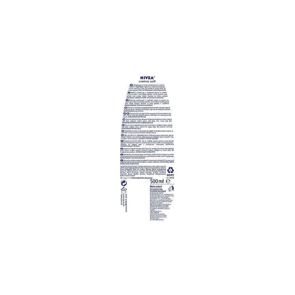 Nivea Duschgel Creme Soft Pflegedusche (500 ml)