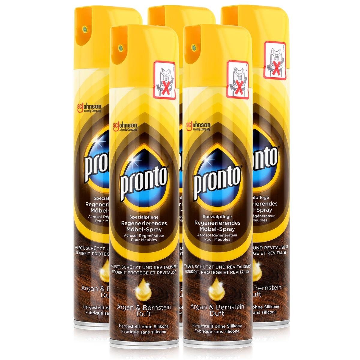 Pronto Pronto Spezialpflege Regenerierendes Möbel-Spray 250ml (5er Pack ...