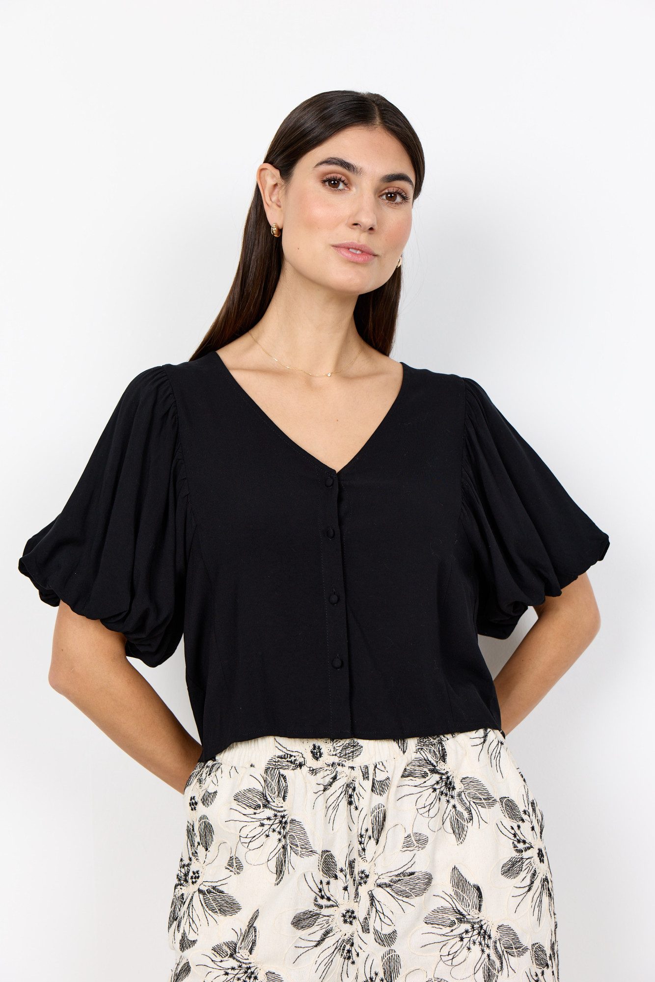soyaconcept Langarmbluse SC-RADIA 236 - Bluse Damen - Kurzarmbluse - Viskosebluse