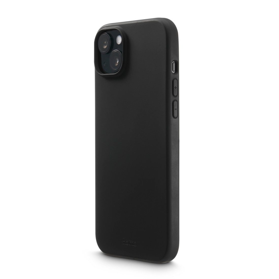 Hama Handyhülle Handyhülle "Fantastic Feel" für Apple iPhone 15, Schwarz, Kratzschutz und bezogene Seitentasten