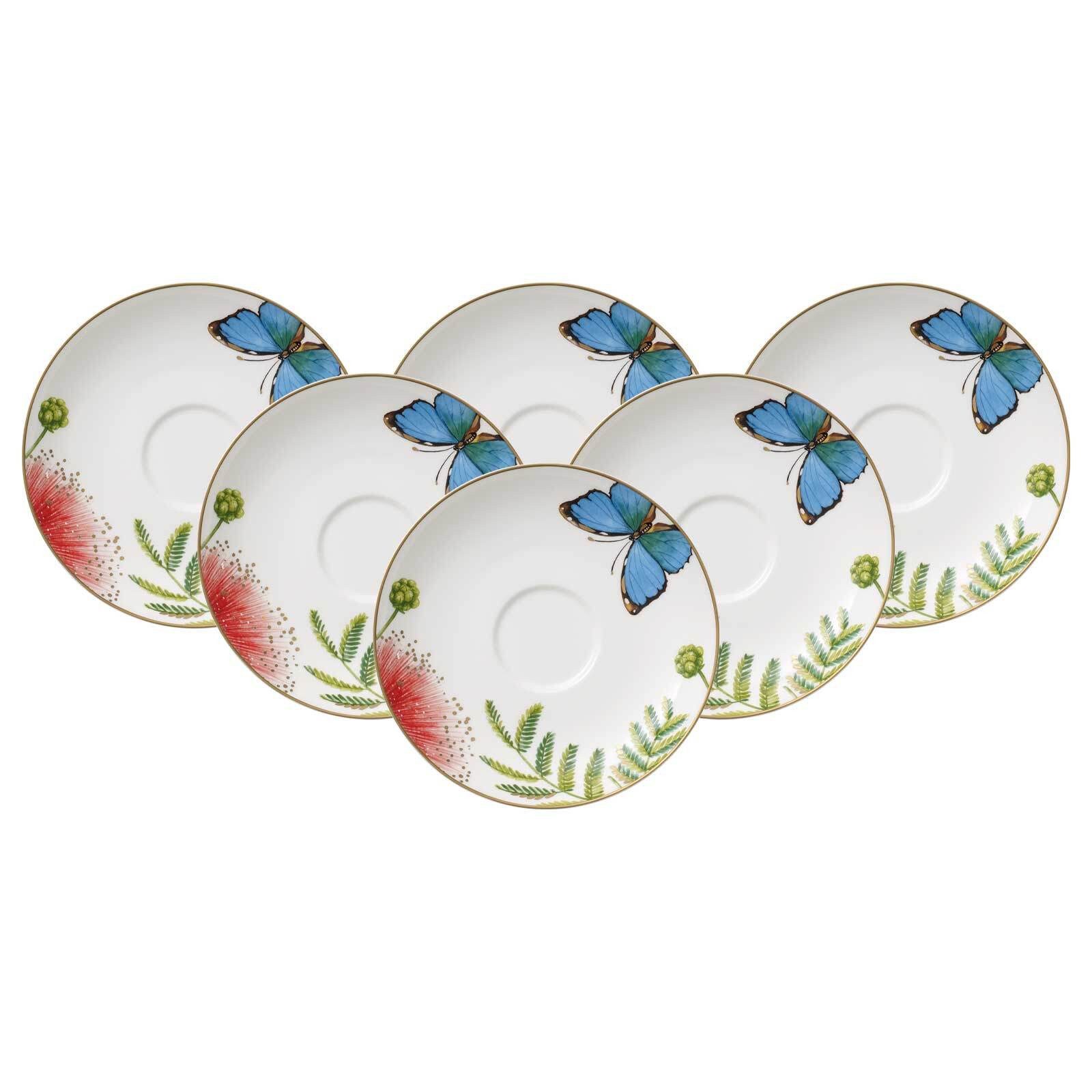 Villeroy & Boch Untertasse Amazonia Anmut Kaffee- / Teeuntertassen ø 15 cm, (6 St)