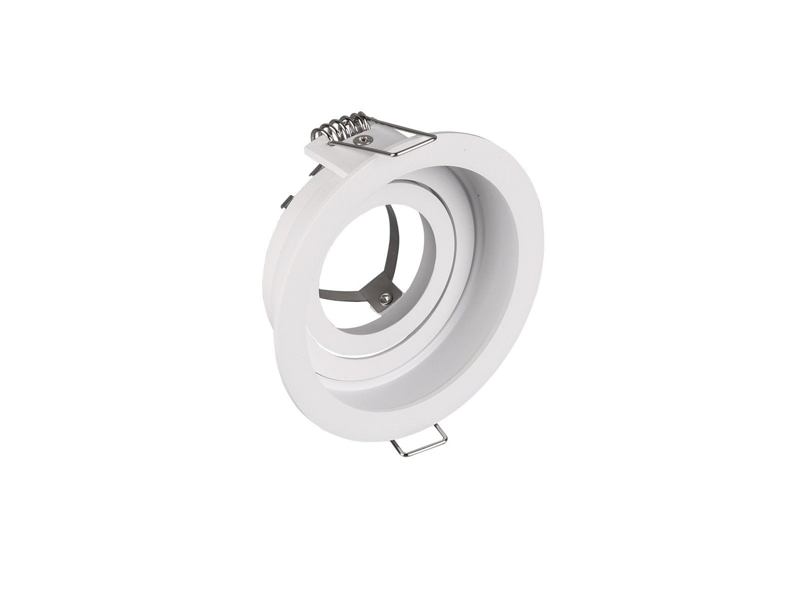 TRIO Leuchten LED Einbaustrahler, Dimmfunktion, LED wechselbar, Warmweiß, Deckenspot-s Einbau Treppenhaus Deckeneinbauleuchte-n Weiß, Ø9cm