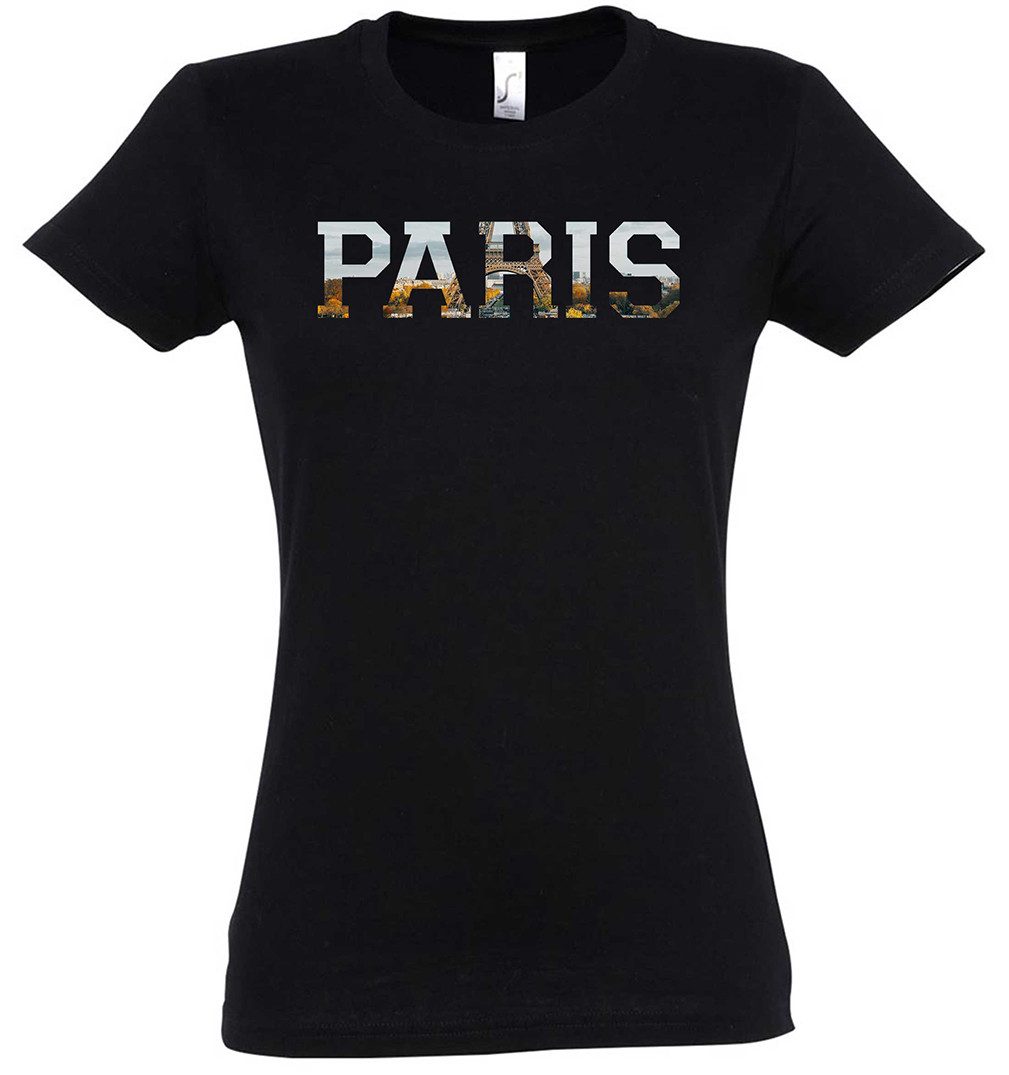 Urban Backwoods Print-Shirt Paris Damen T-Shirt Skyline Stadt City Ville Fr günstig online kaufen