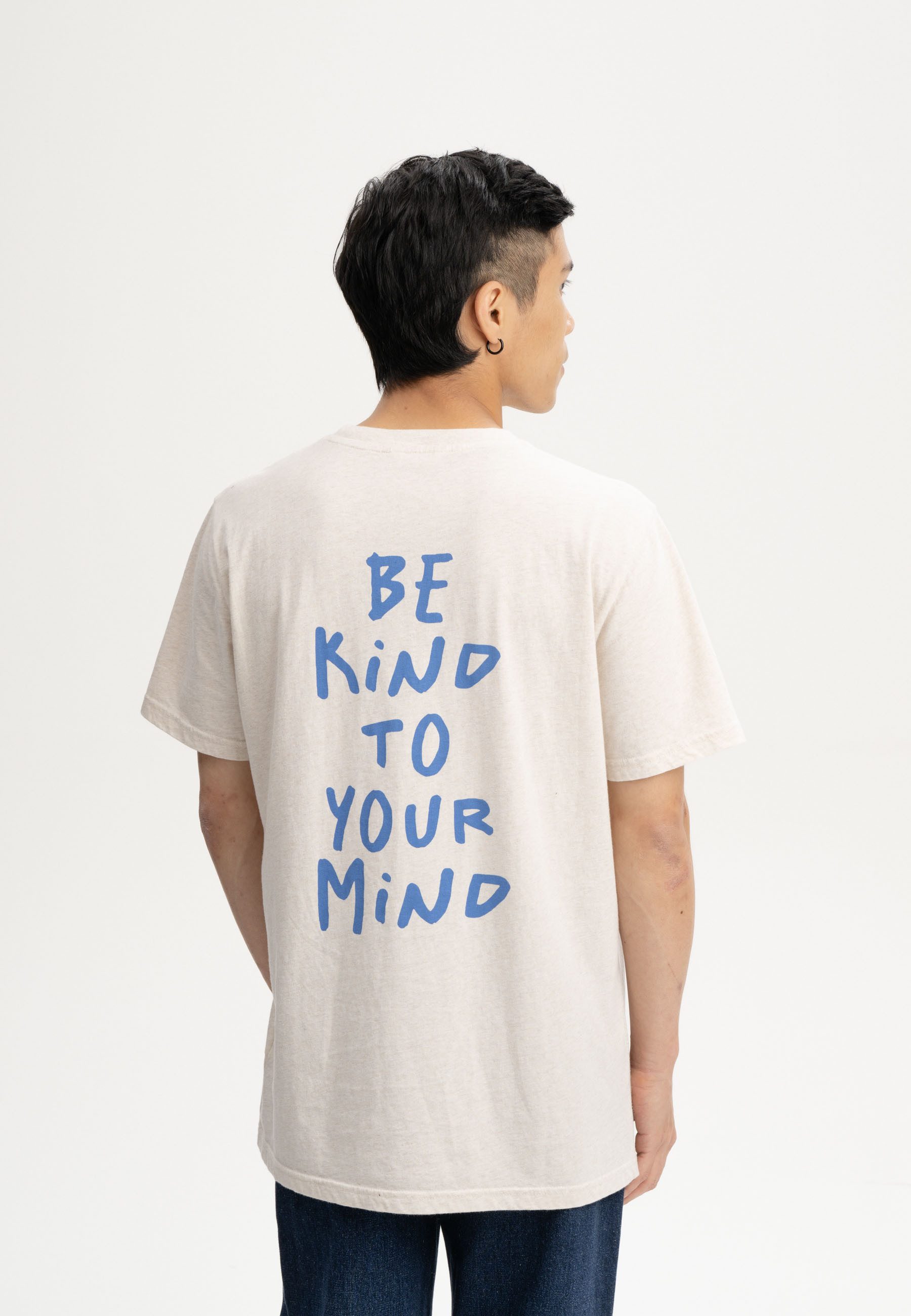 MELA Kurzarmshirt T-Shirt Style SADHIL Print Fein gerippter Kragen