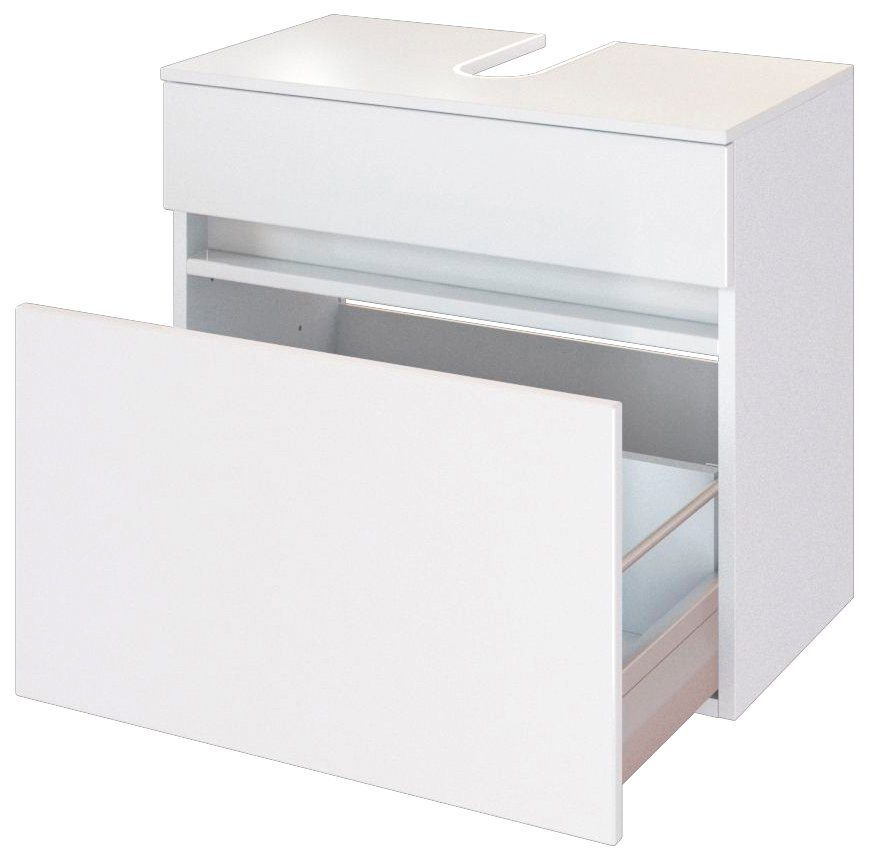 welltime Waschbeckenunterschrank Baabe Badmöbel Breite 60 cm, hängende Montage