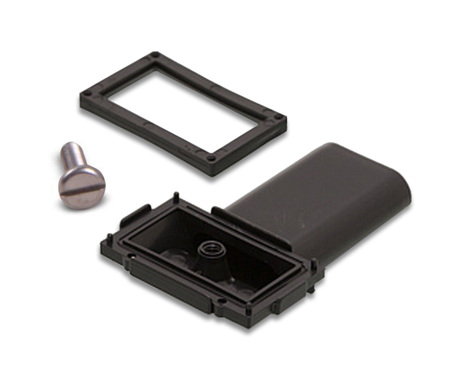 keenberk Ab- und Überlaufgarnitur Keenberk Ablauf-Set für rechteckigen Überlauf mit Kugelgelenk und 1"