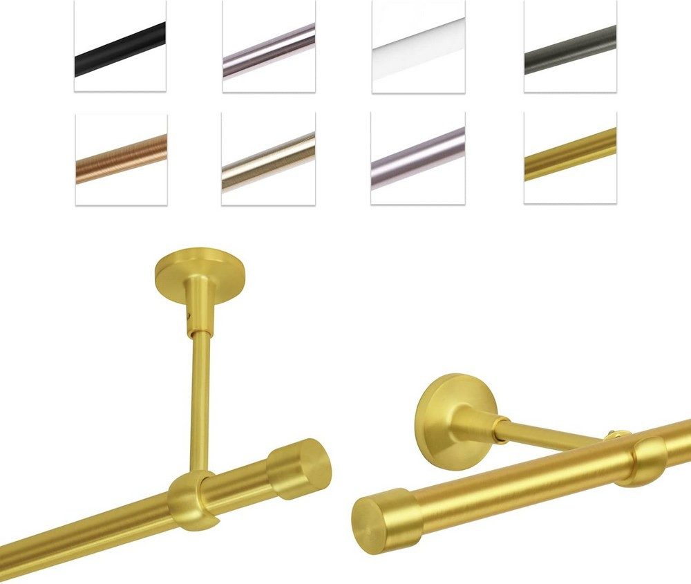 MDEKOR Gardinenstange Vorhangstange 19mm, 1-läufig, 1-läufig Wand oder Deck günstig online kaufen