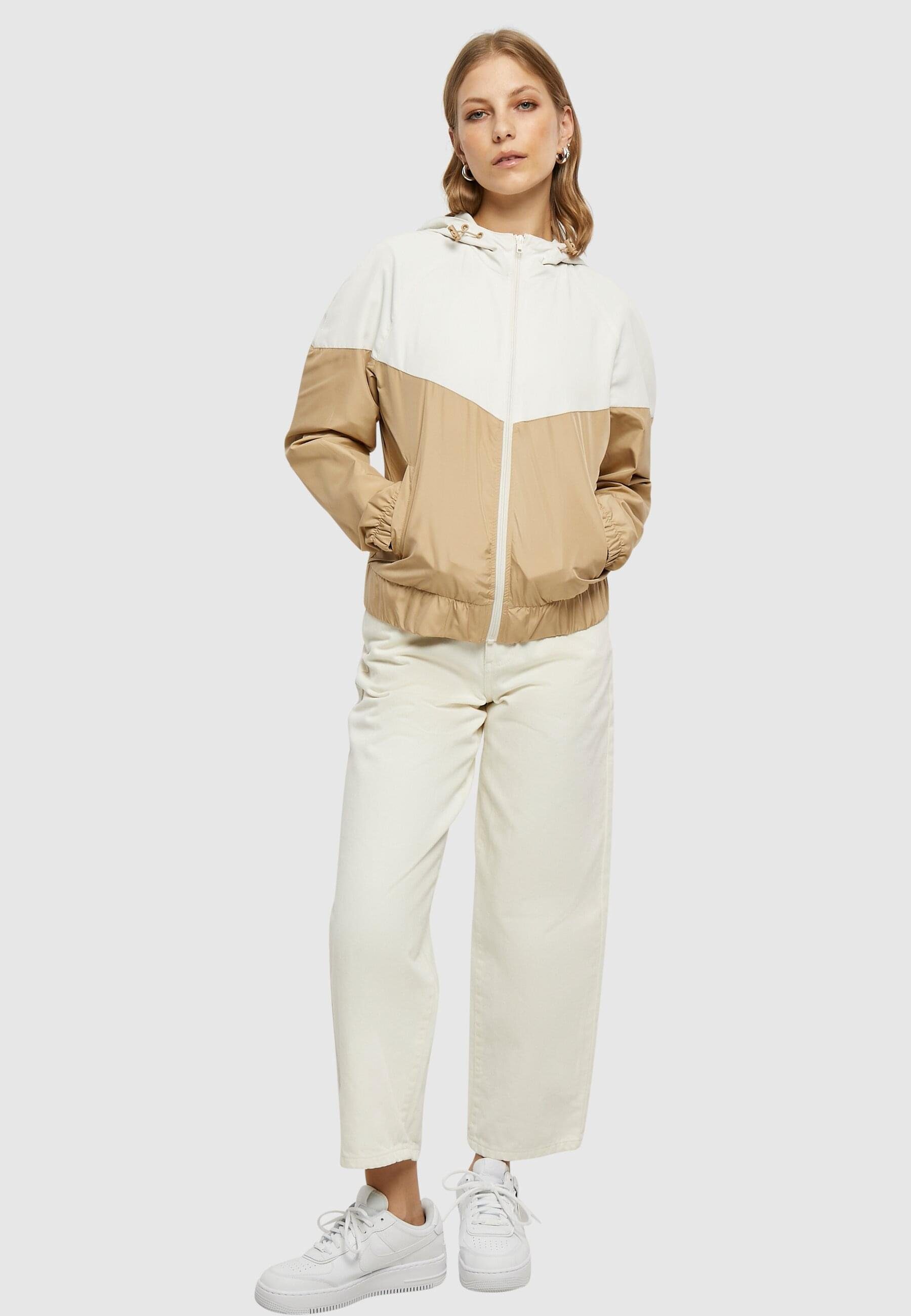 Damen (1-St) Arrow Windbreaker whitesand/unionbeige Ladies Sommerjacke URBAN CLASSICS