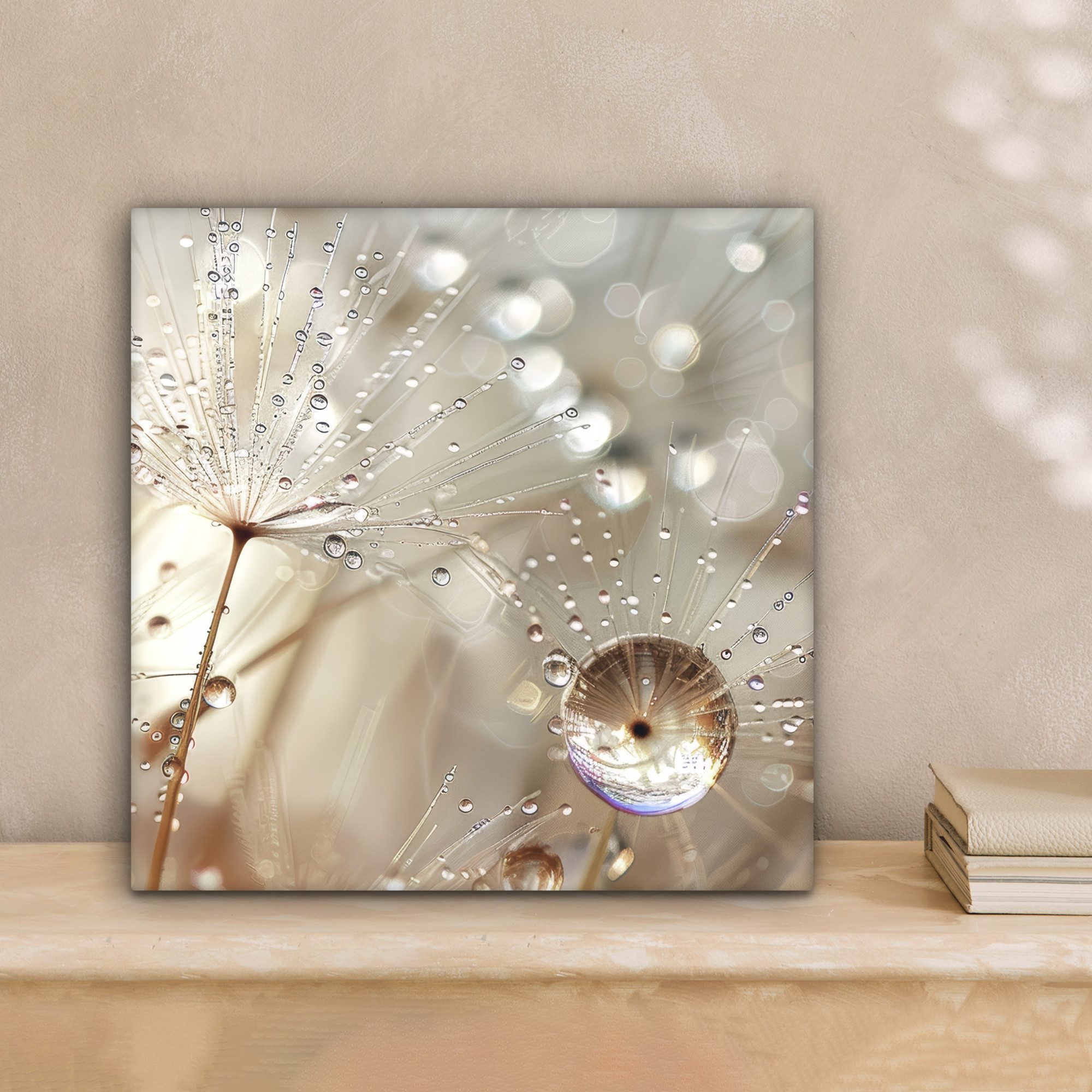 OneMillionCanvasses® Leinwandbild Natur - Blumen - Tropfen - Regen, Fotodru günstig online kaufen