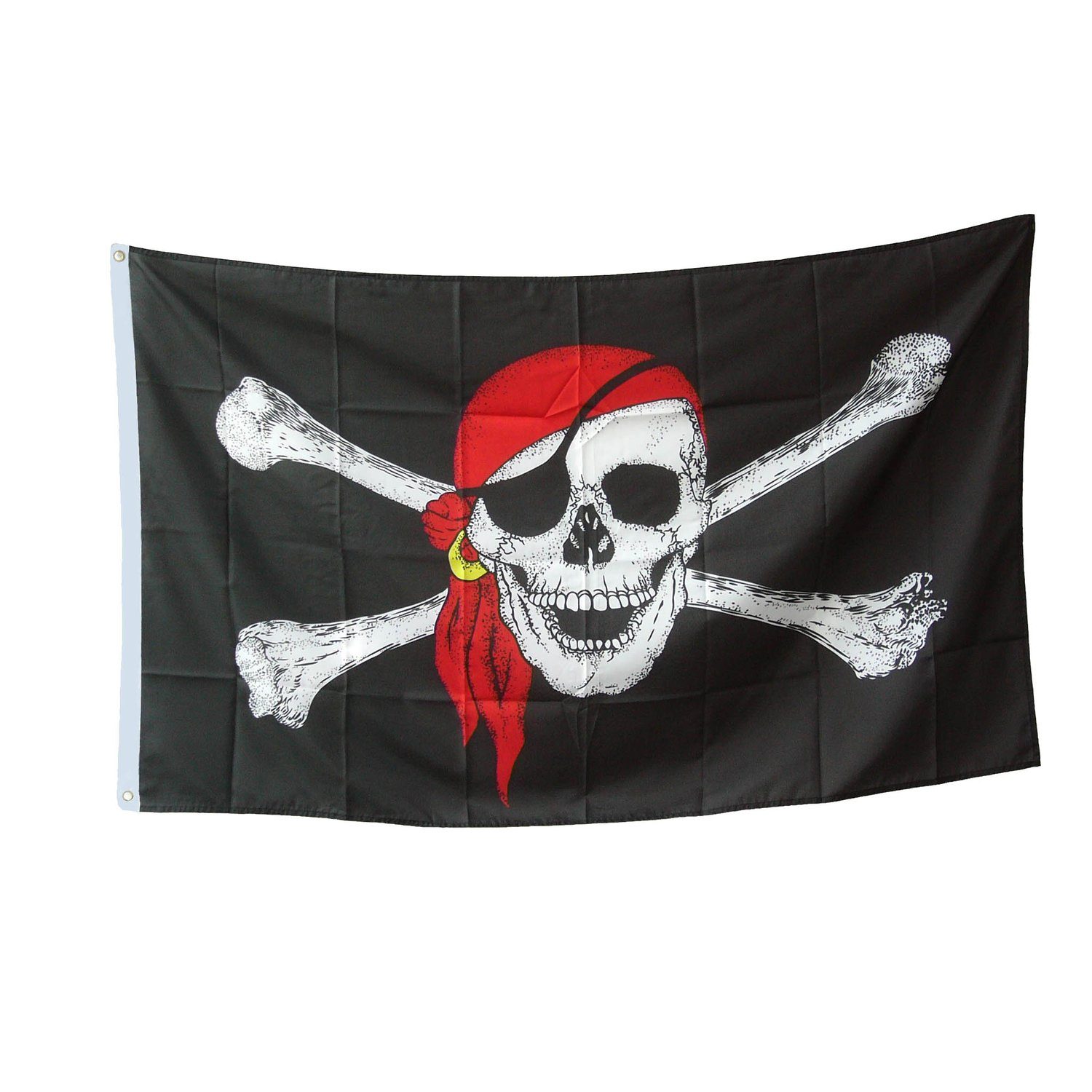 BestSaller Kinderbogenset Piraten-Flagge, Totenkopf, groß, 90x150 cm (1-tlg)