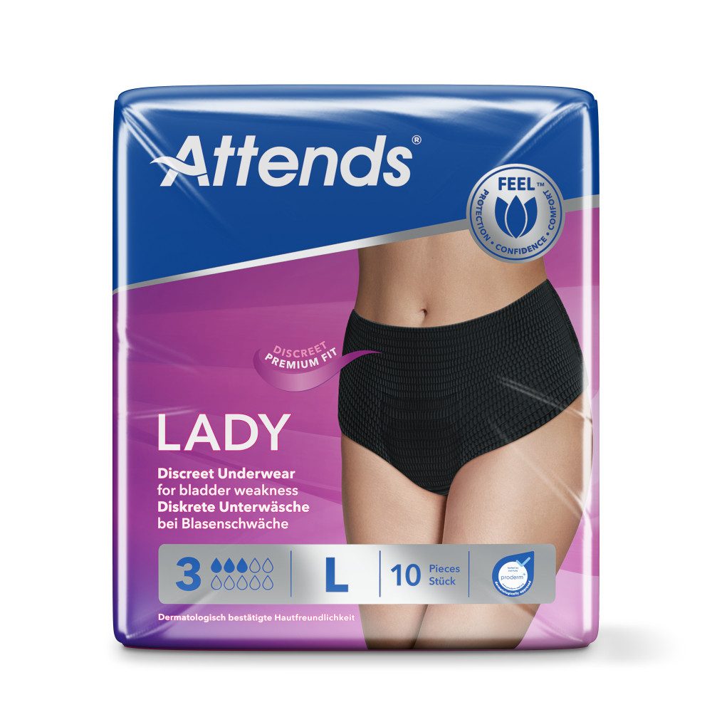 Attends GmbH Inkontinenz-Pants Attends Lady Discreet Underwear 3 L (1x10 Stück)