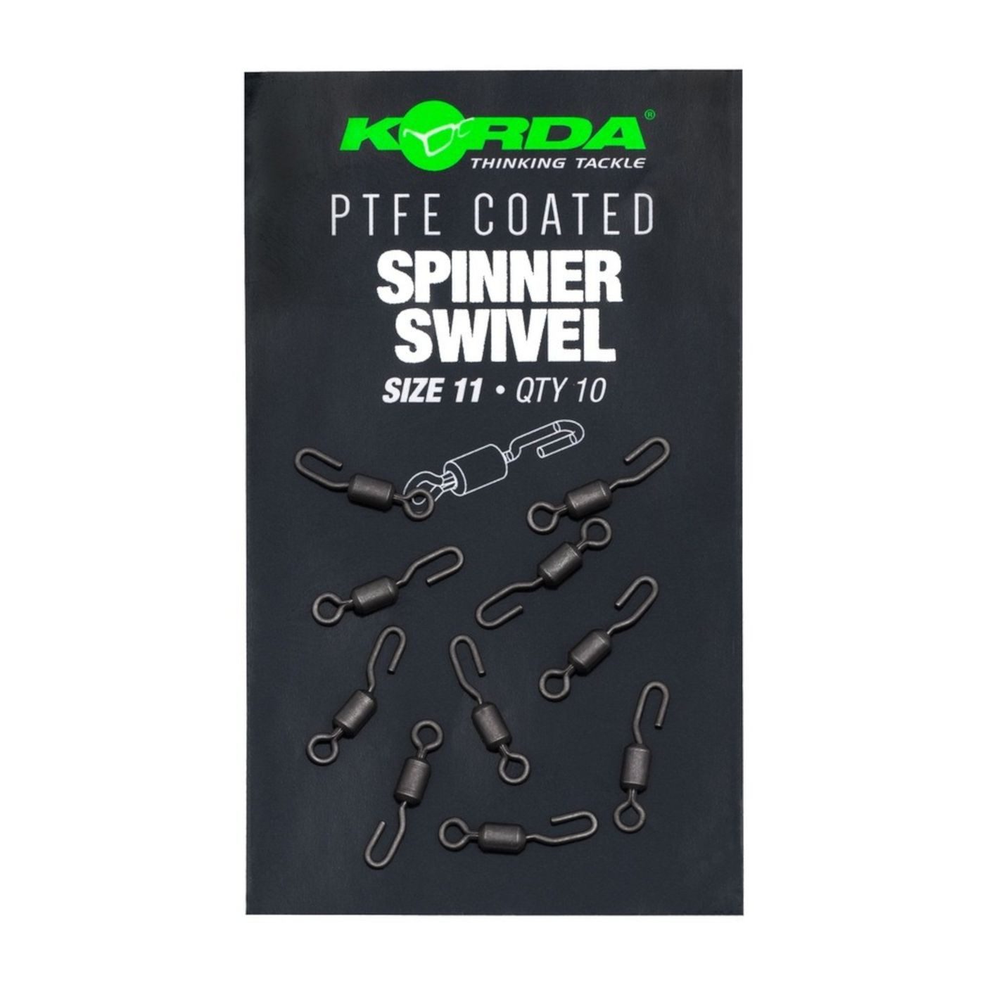 Schnurverbinder Korda PTFE Spinner Swivel Size 11 - Wirbel