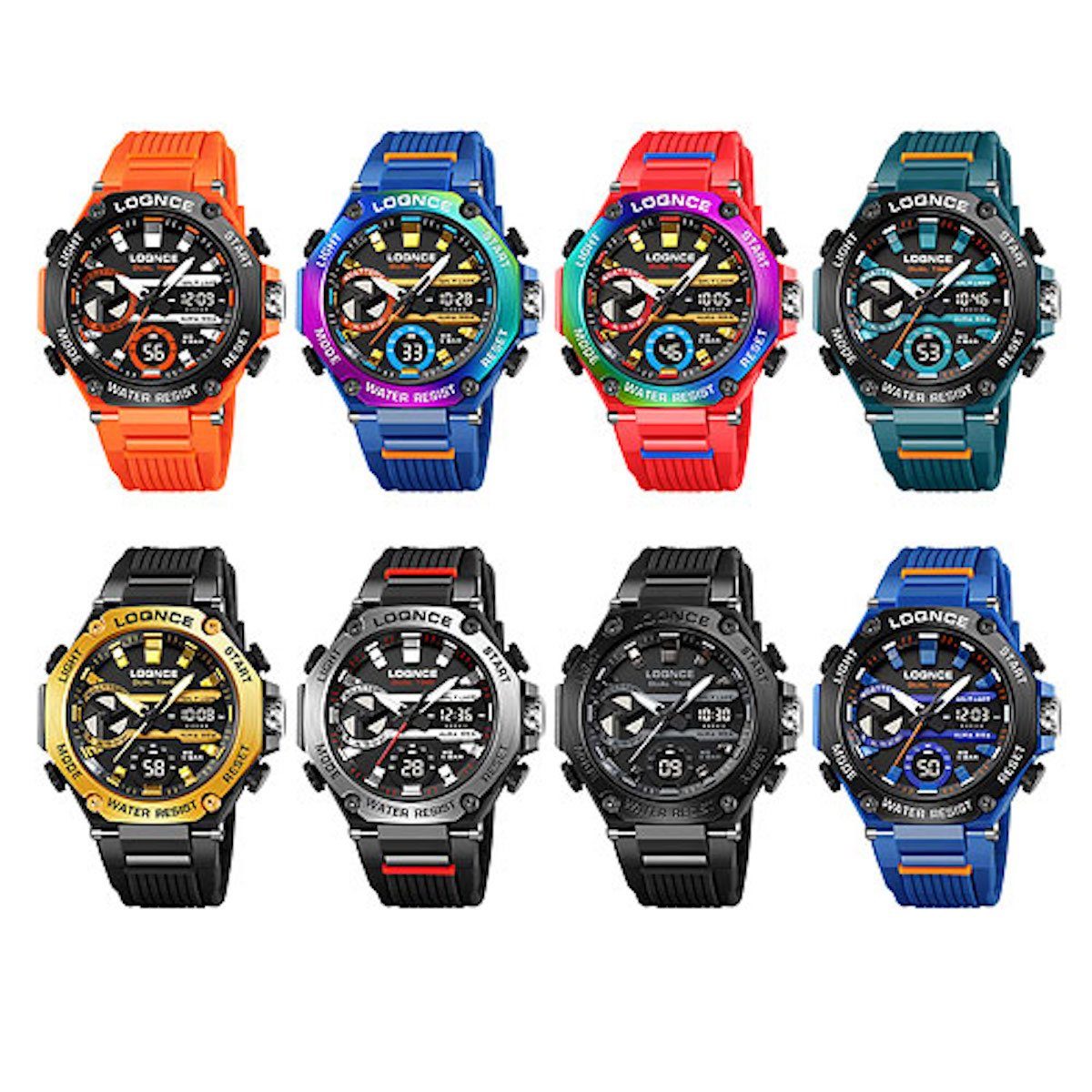 Taffstyle Sportuhr Herren Armbanduhr Digital Sportuhr Stopp Alarm Licht Chr günstig online kaufen