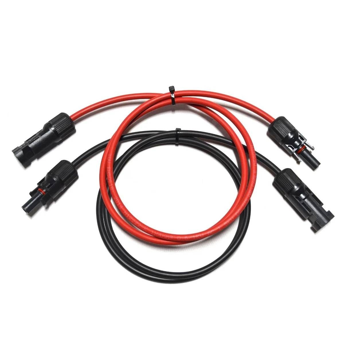 POWERNESS Balkonkraftwerk Powerness 2x 10m MC4 Solarkabel Verlängerungskabel 4mm² mit Stecker