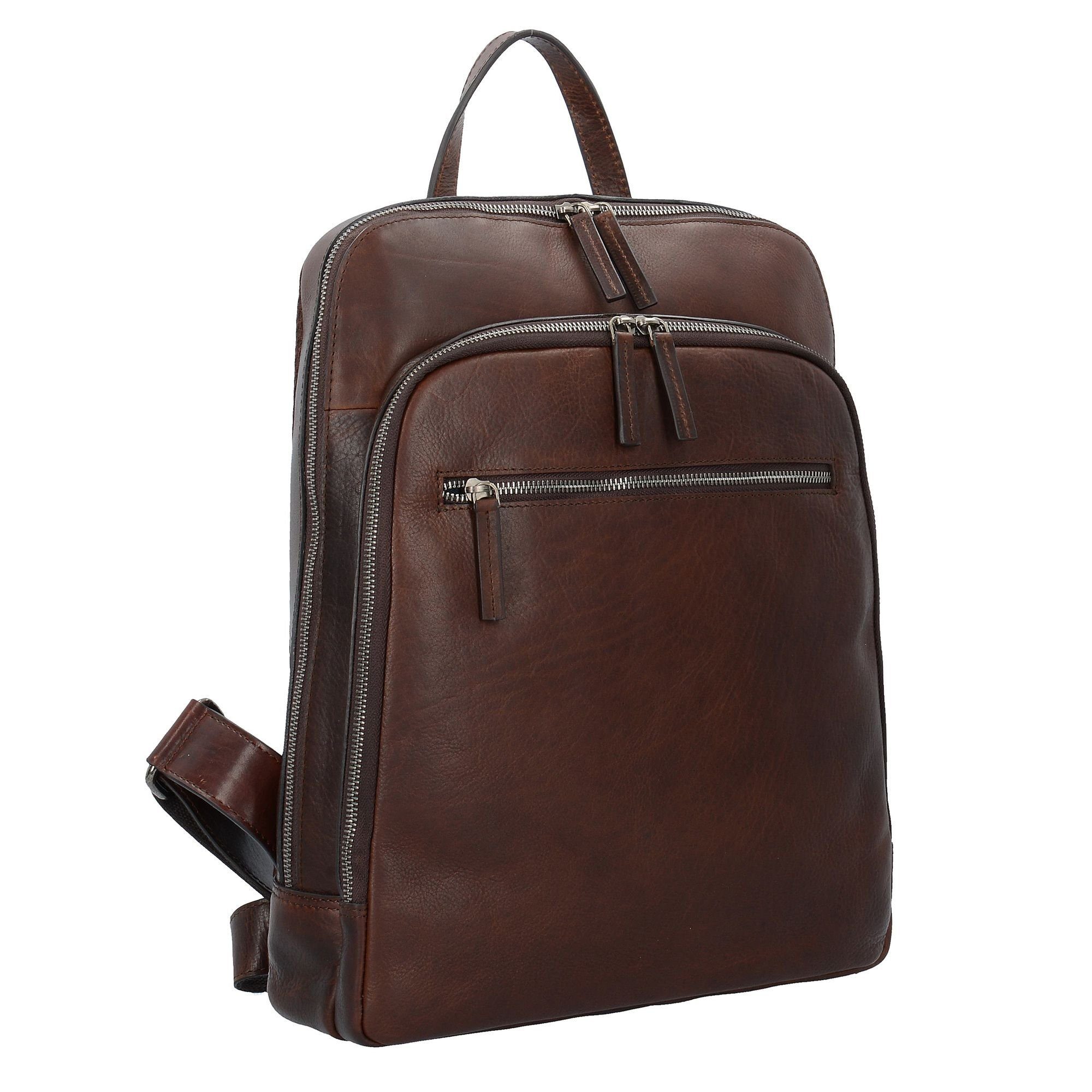 Leonhard Heyden Laptoprucksack Roma, Leder