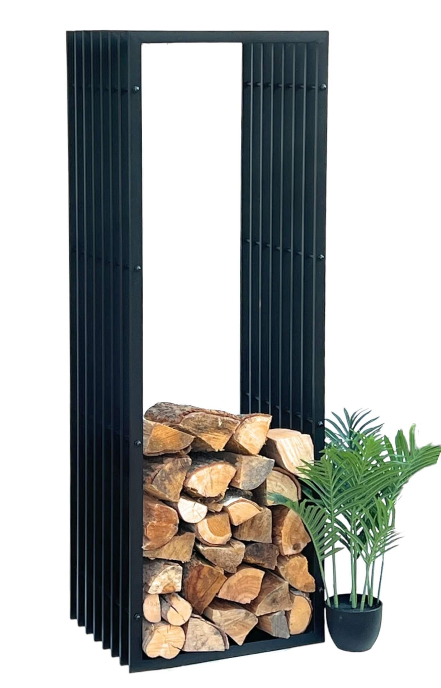 DanDiBo Kaminholzregal Innen Metall Schwarz Kaminholzständer günstig online kaufen