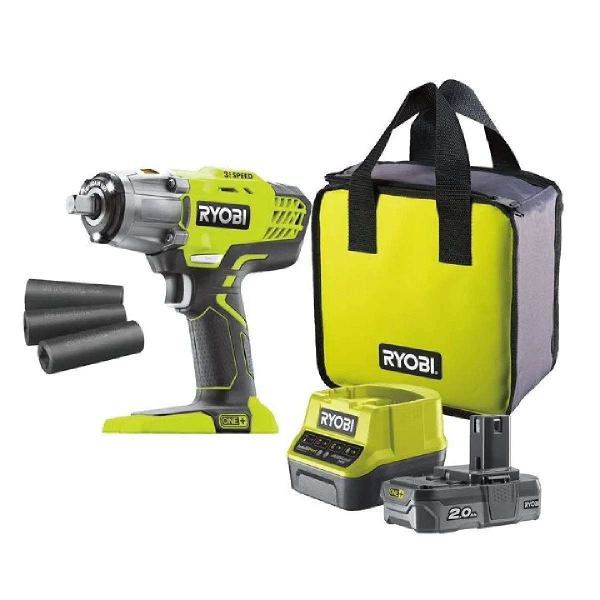 Ryobi Akku-Schlagschrauber Reifenwechsel-Set 18 V ONE+ inkl Akku & Ladegerä günstig online kaufen