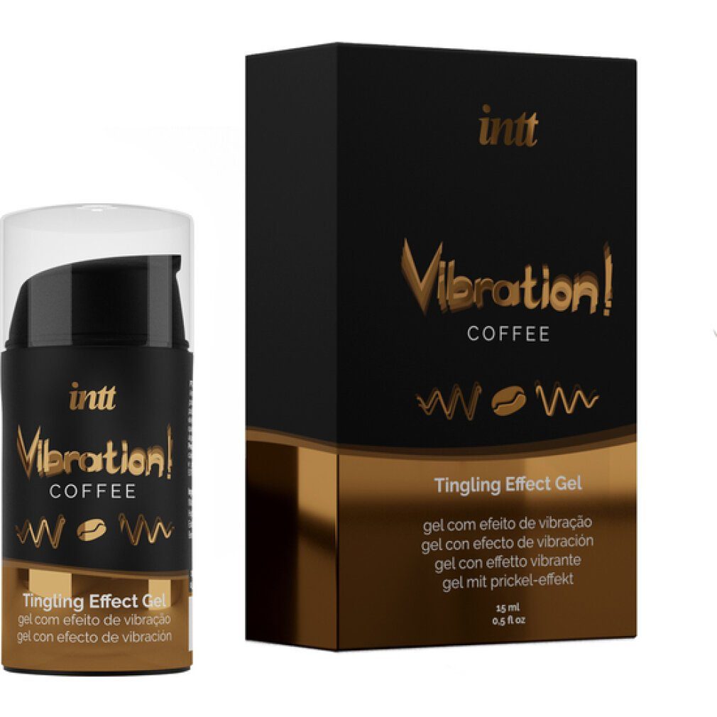 Outlet-Produkte INTT Gleit- Coffee Vibration & 15ml Massageöl Liquid intt