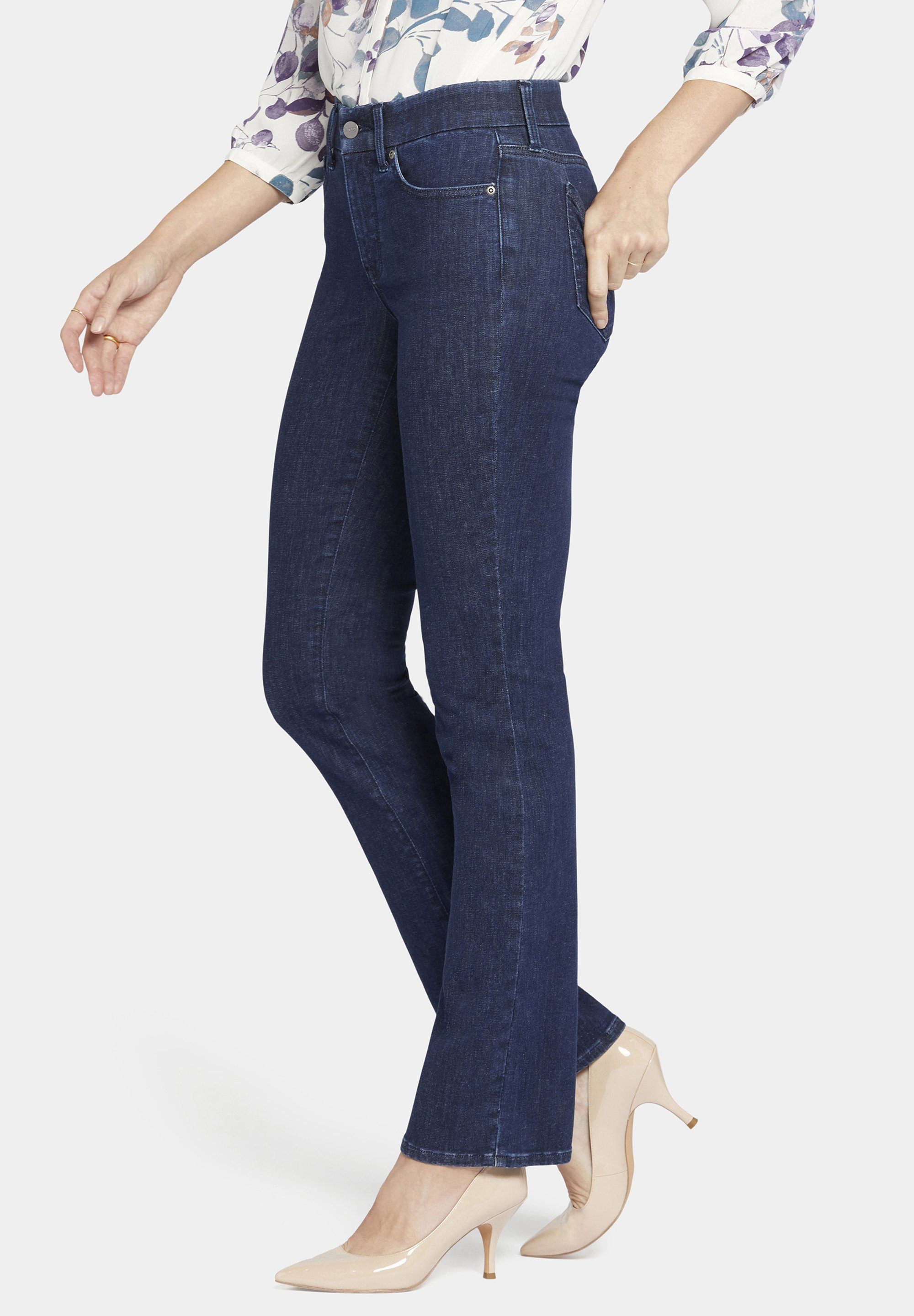 Marilyn Straight und Knopfverschluss, Inspire Straight-Jeans Waist NYDJ Match Lift-Technologie Reiß-