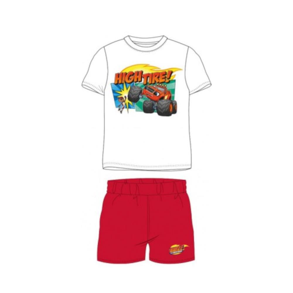 Nickelodeon Pyjama Kurzer Jungen-Pyjama "High Tire - Monstertruck", Nickelodeon, Grau- (Set, 2 tlg)
