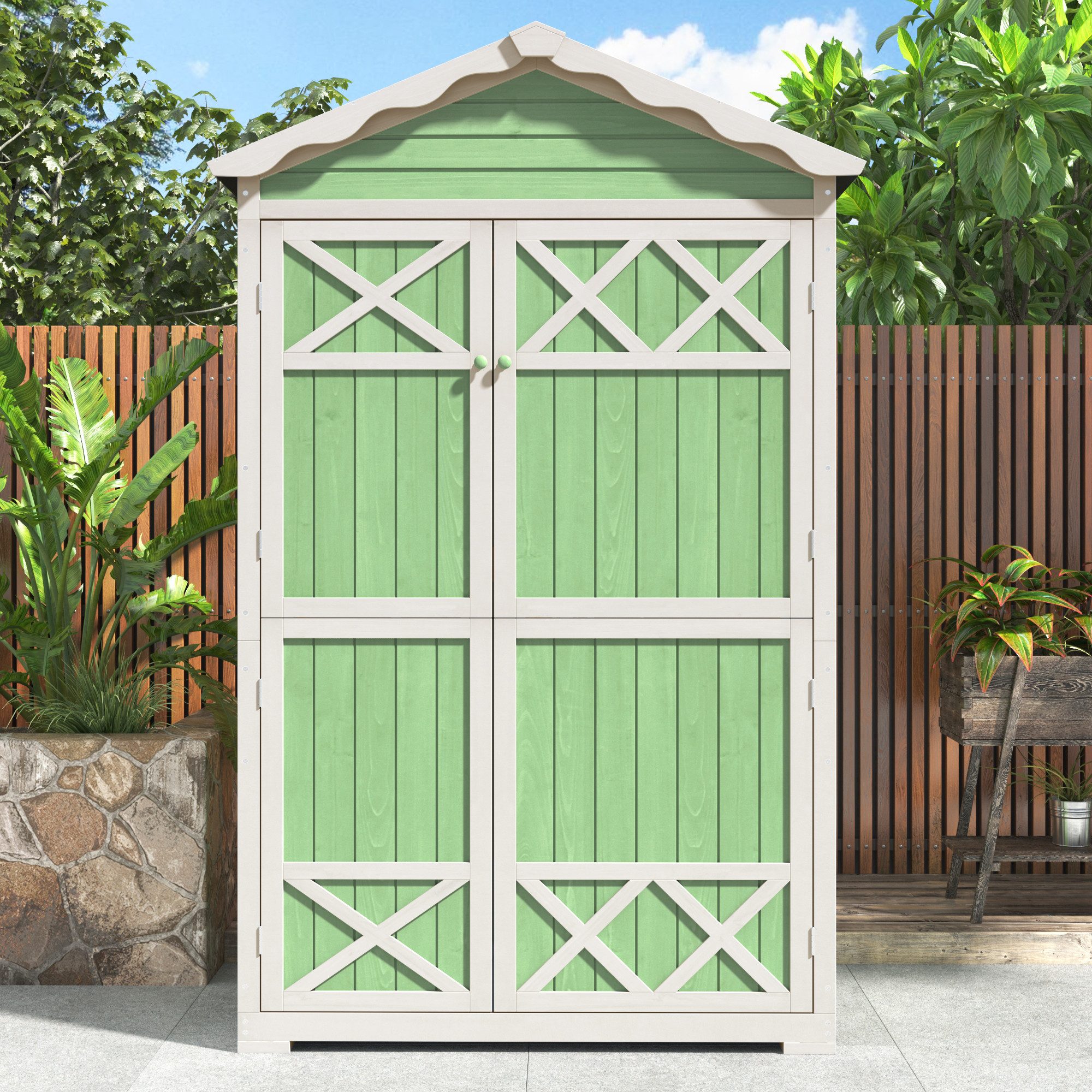 Flieks Garten-Geräteschrank, BxT: 93x45 cm, Gartenhaus günstig online kaufen