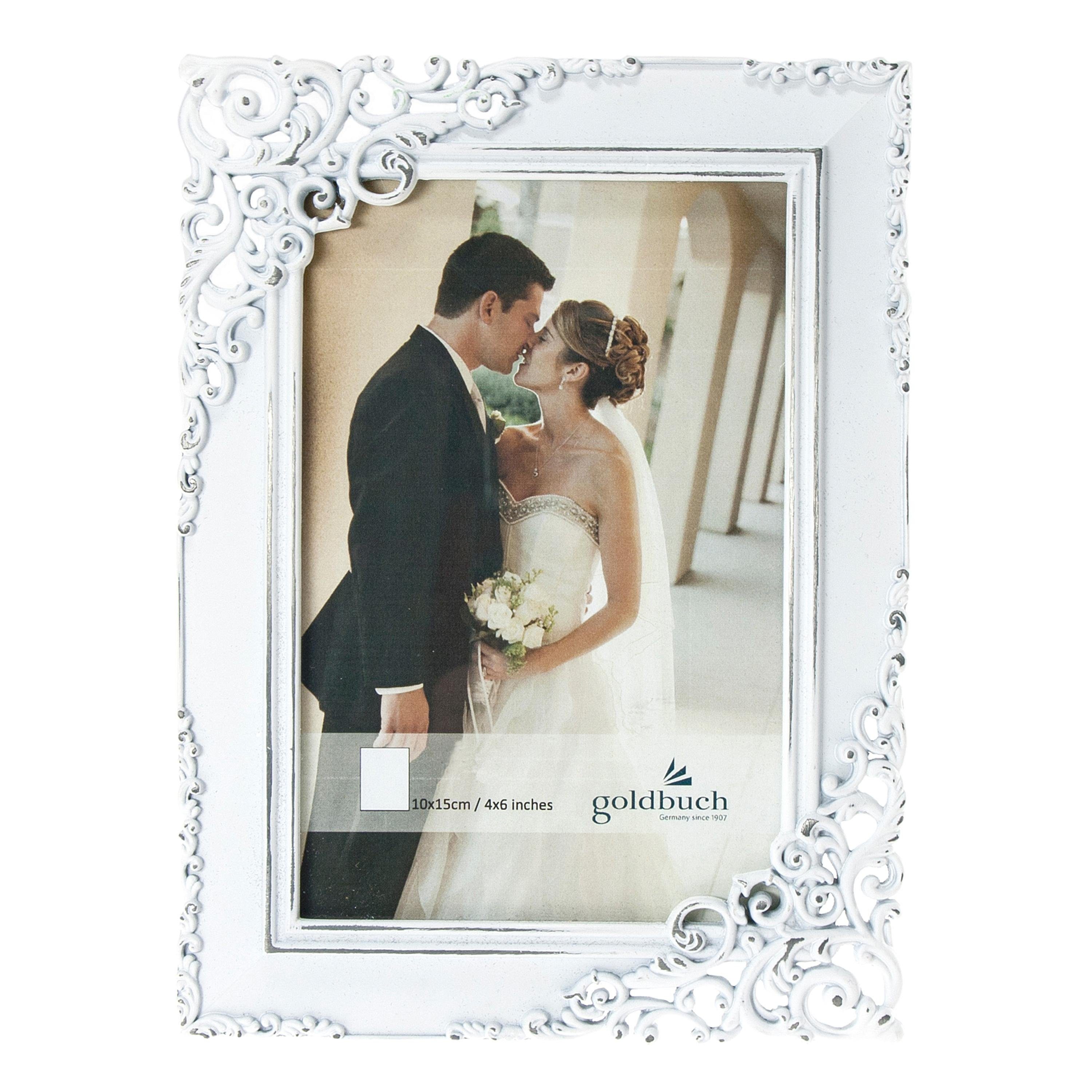 Goldbuch Bilderrahmen Metallrahmen 980042 Eternity 10x15 weiß günstig online kaufen