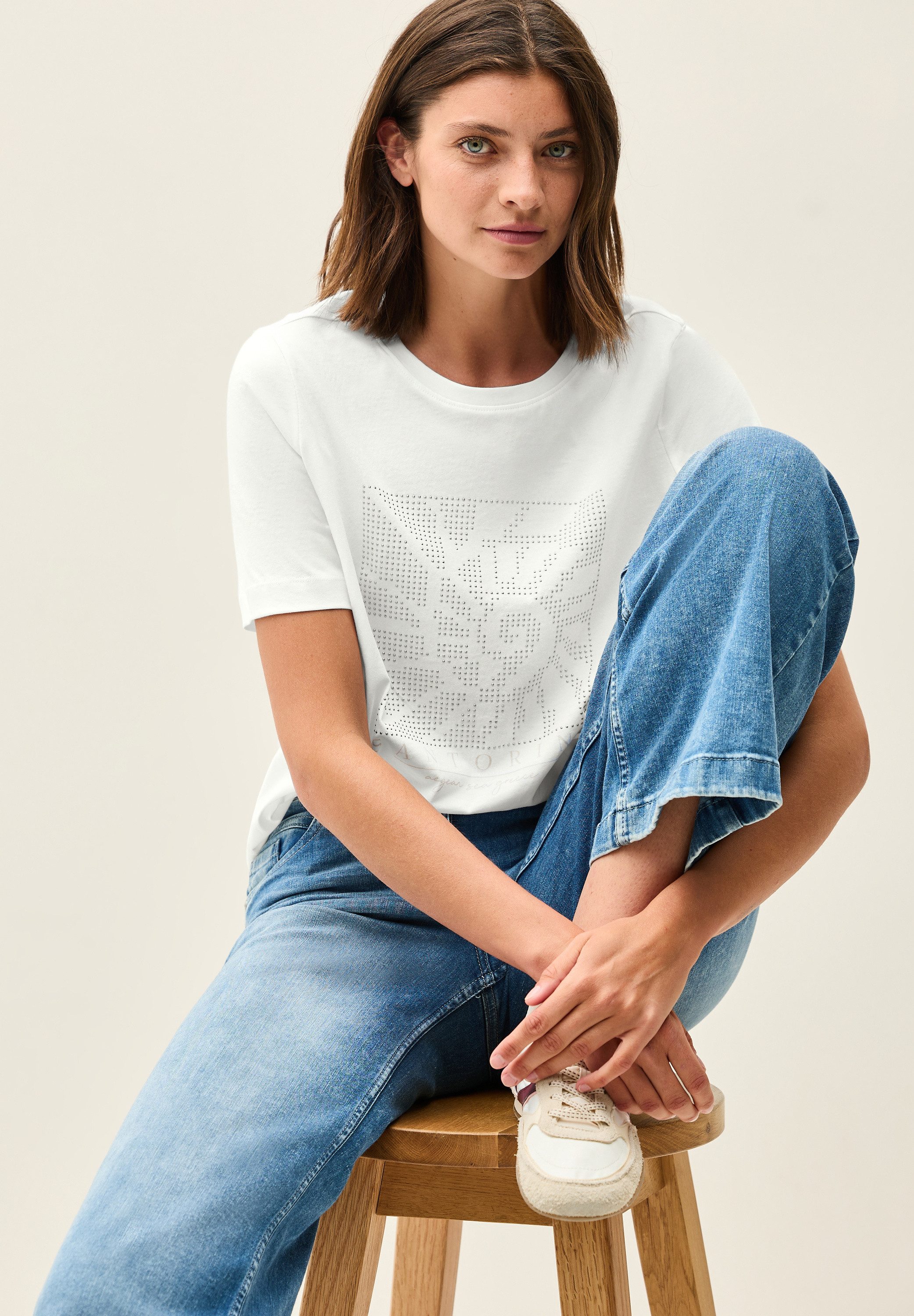 CECIL T-Shirt mit Schmucksteinen günstig online kaufen