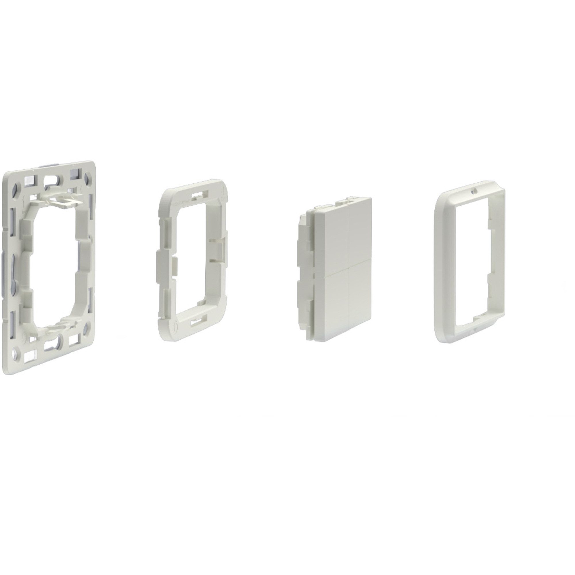 Shelly Shelly Adapter Busch-Jaeger, für Blu Wall Switch 4 Smarter Lichtschalter