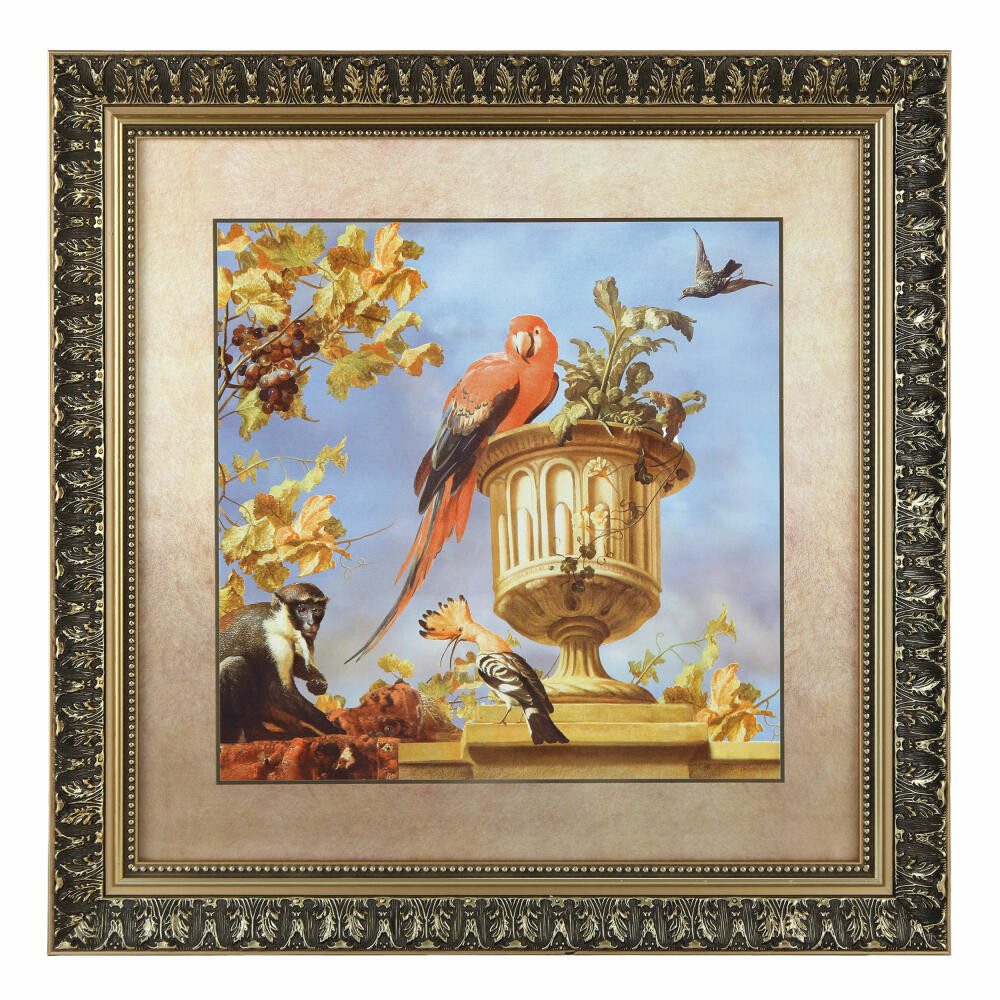 Goebel Wandbild Melchior de Hondecoeter - Scharlachroter Ara