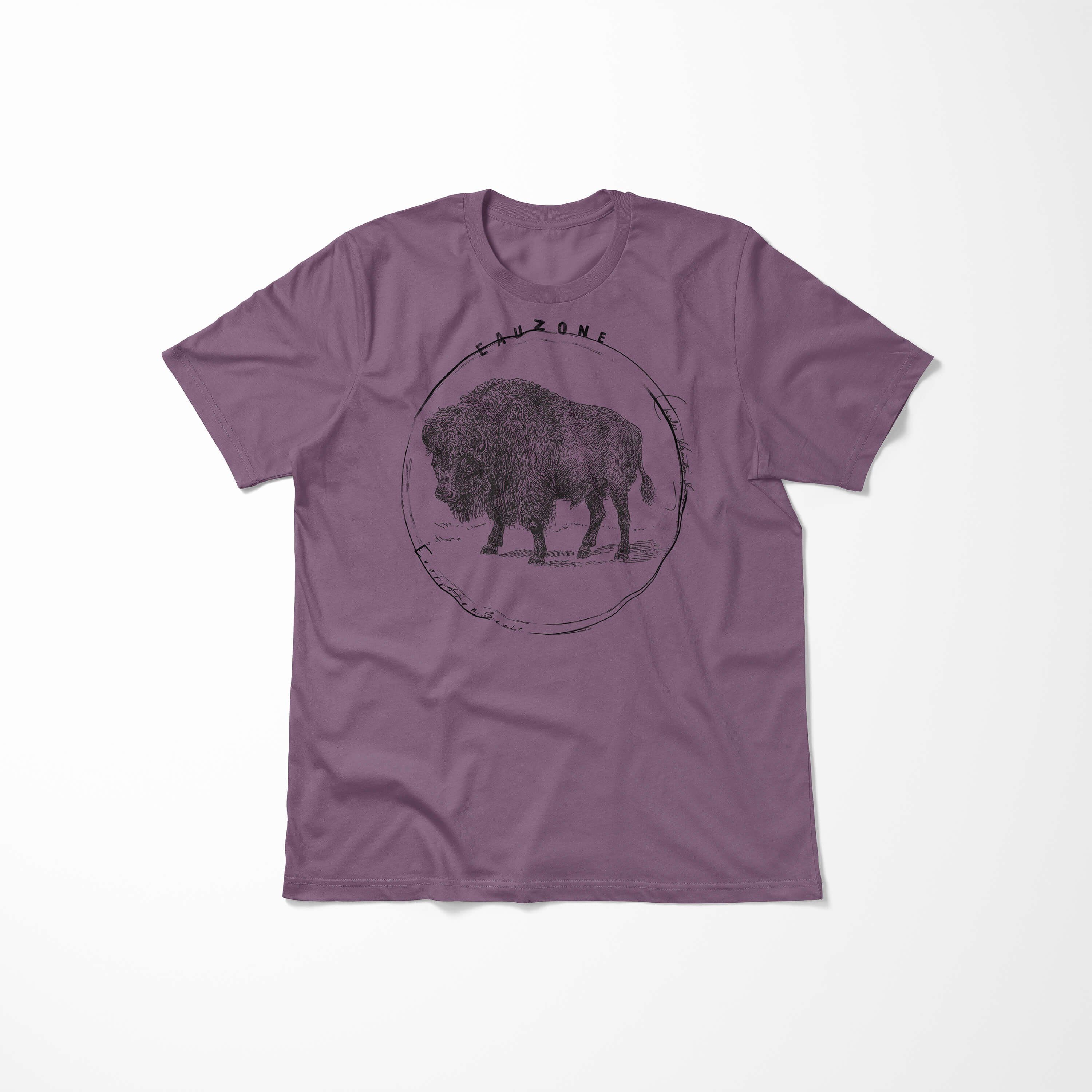 Sinus Art T-Shirt Evolution Herren T-Shirt Bison Shiraz