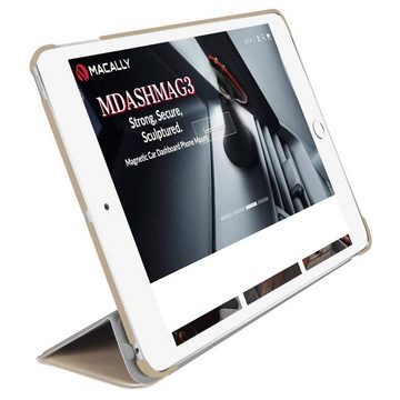 Macally Tablet-Hülle Schutz-Hülle Smart Tasche Cover Case Gold, für Apple iPad mini 7,9" (4. Gen 2015), iPad mini 7,9" (5. Gen 2019)