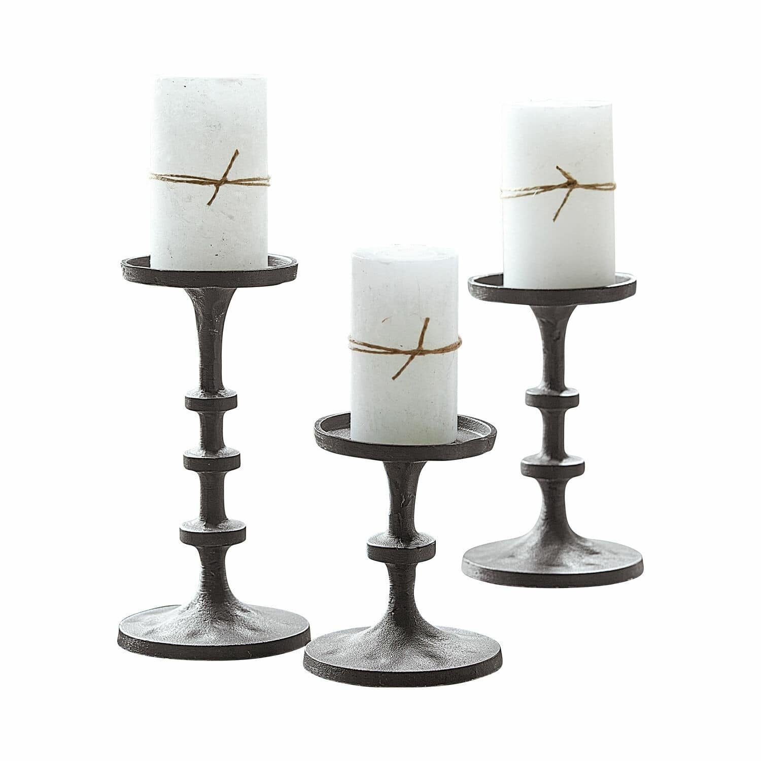 Kerzenständer Kerzenständer 3er Set Maleville schwarz