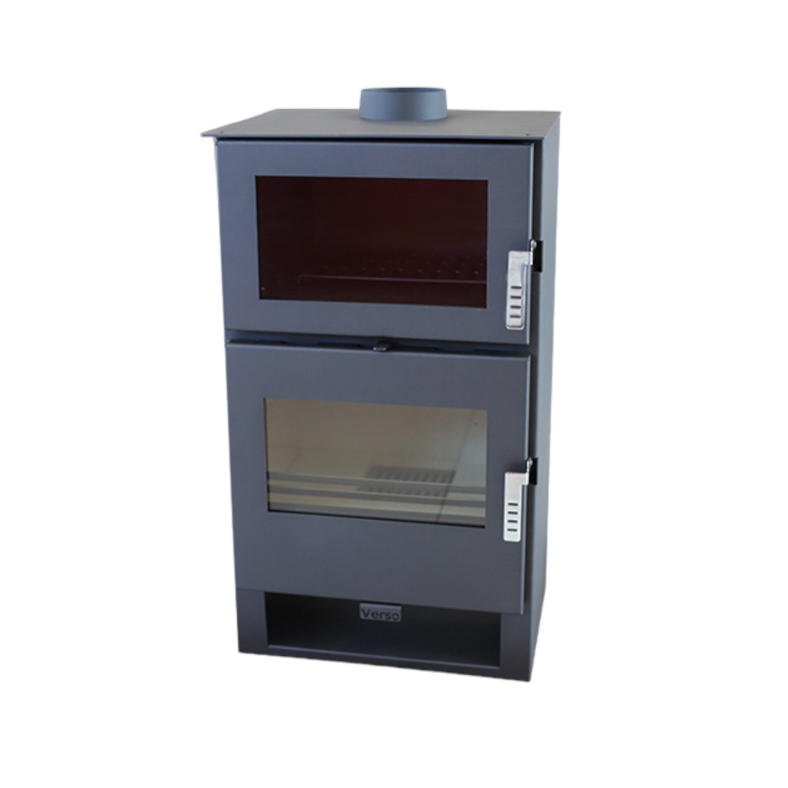 Verso Kaminofen VERSO F Kaminofen mit Backfach Thermometer Bauart1 EEK A+ 9 günstig online kaufen