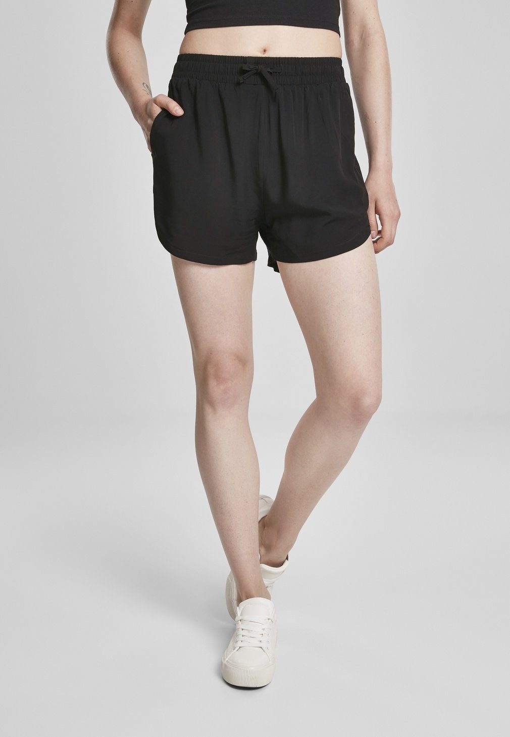 Stoffhose Urban Classics Damen Ladies Viscose Resort Shorts