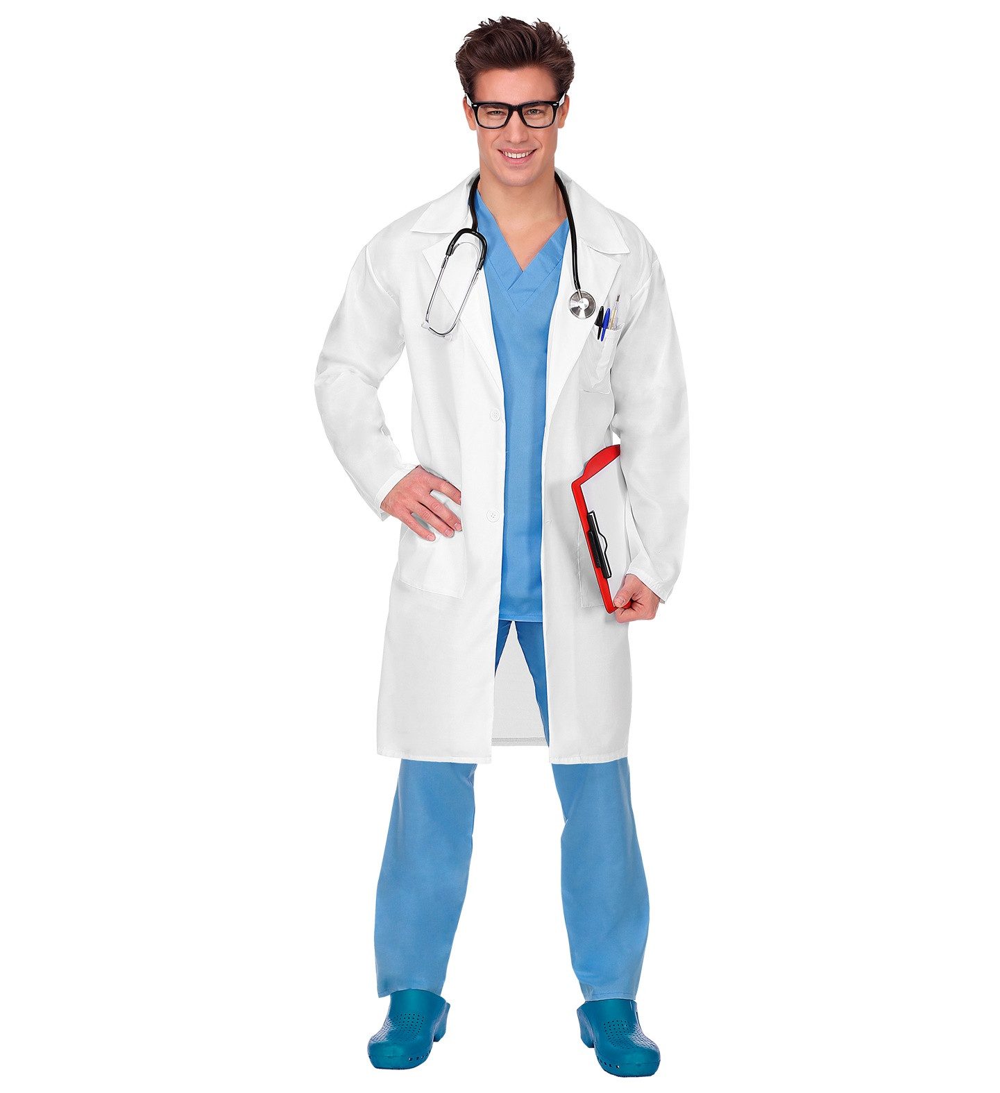 Widmann S.r.l. Arzt-Kostüm Arzt Kostüm 'Mr. Doctor' für Herren, Weiß