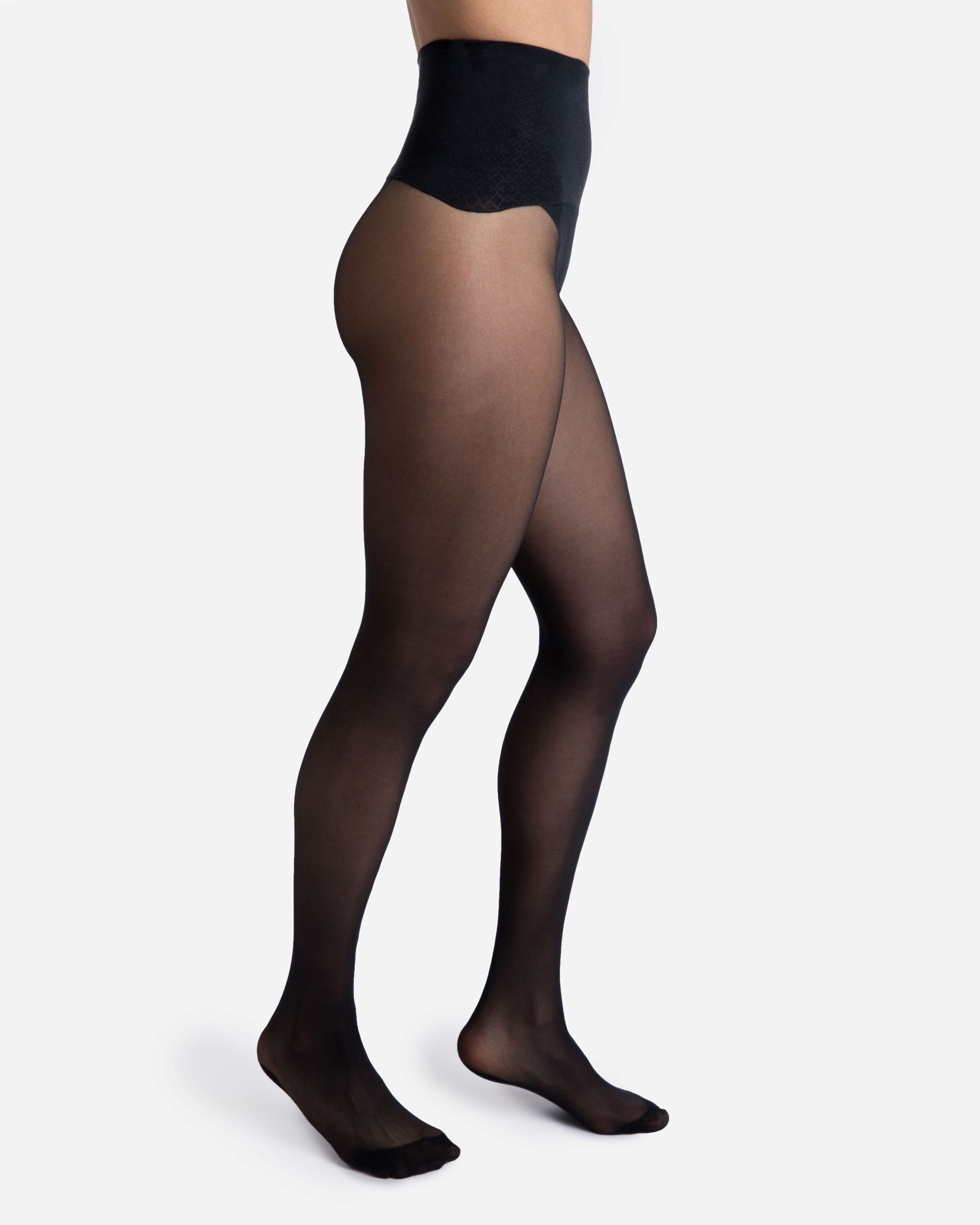 Hedoine High-Waist mit nahtlosem Bund 30 DEN Biodegradable The Feinstrumpfhose