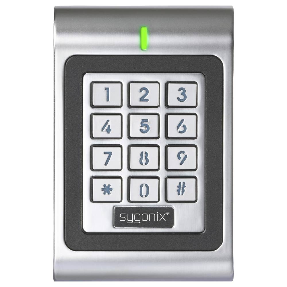 Sygonix Türschließer Code-Tastatur mit RFID Oberflächenmontage 12 V/DC, 18 V/DC IP66 mit, mit beleuchteter Tastatur