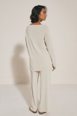 Next Longpullover Gerippter Co-Ord-Pullover mit langen Ärmeln (1-tlg)