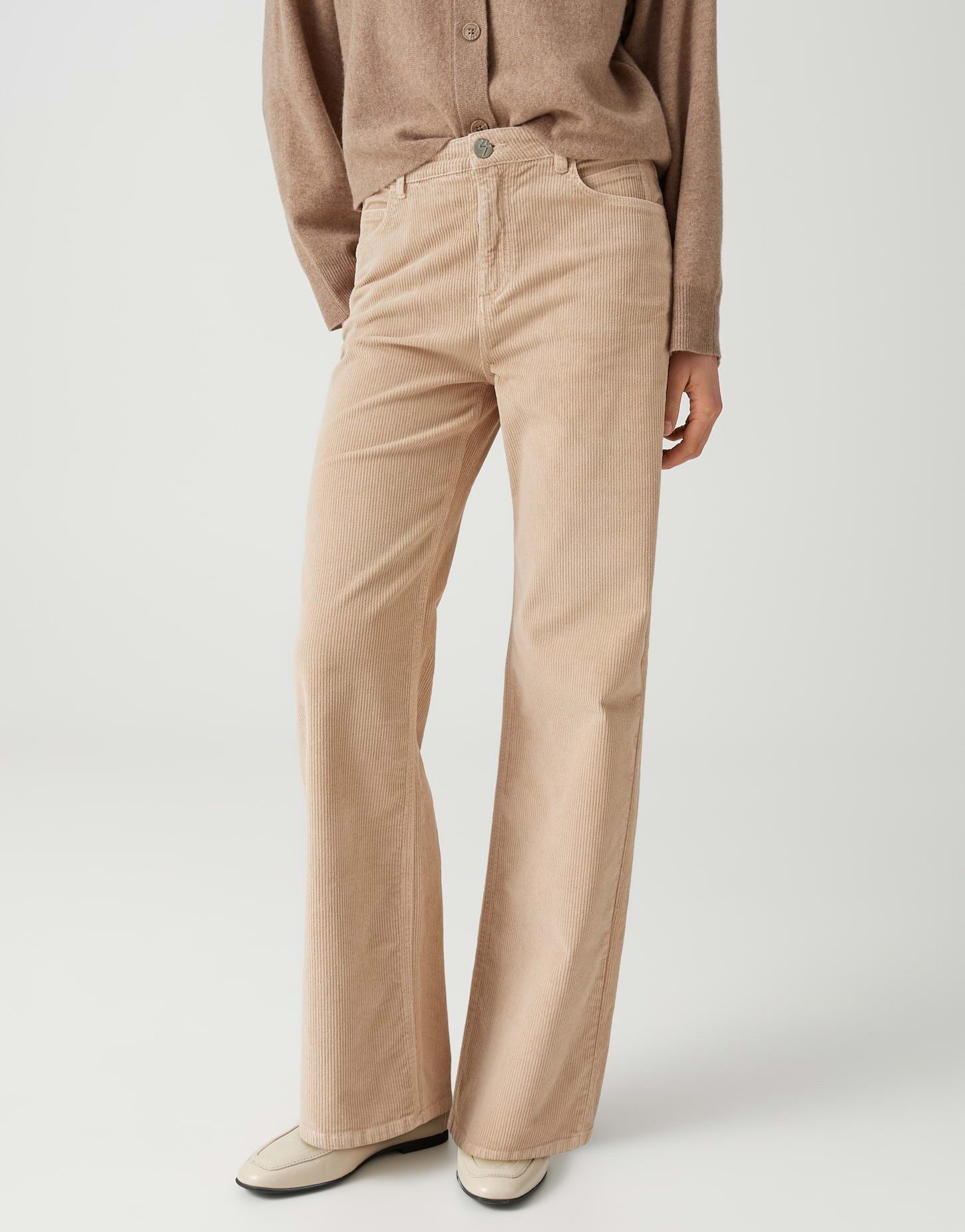 OPUS Weite Jeans Mivy cord aus weichem Cord Weiter, gerader Beinverlauf mit samtiger Cordoberfläche