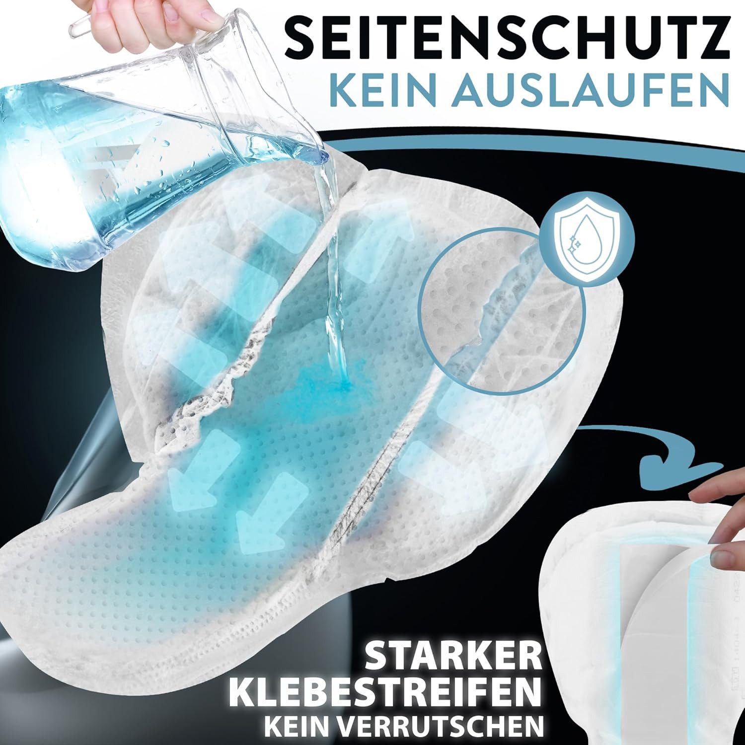 Harmony Care Inkontinenz-Einlage für Männer - Einlagen bei Inkontinenz für Herren, Saugkraft bis zu 470 ml, 20-St., bei leichter bis mittlerer Blasenschwäche Harninkontinenz