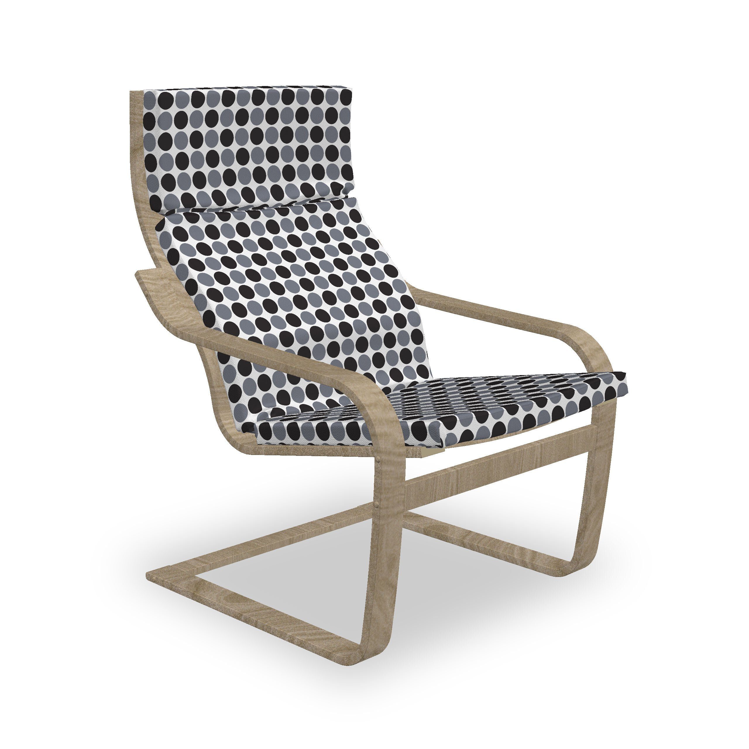 Abakuhaus Stuhlkissen Sitzkissen mit Stuhlkissen mit Hakenschlaufe und Reißverschluss, Abstrakt Gradient Tone Geometric