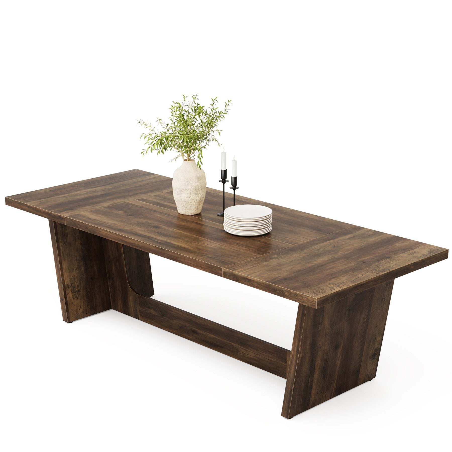 Tribesigns Esstisch Küchentisch für 6–8 Personen, 180 x 79 x 75 cm, Rechtec günstig online kaufen