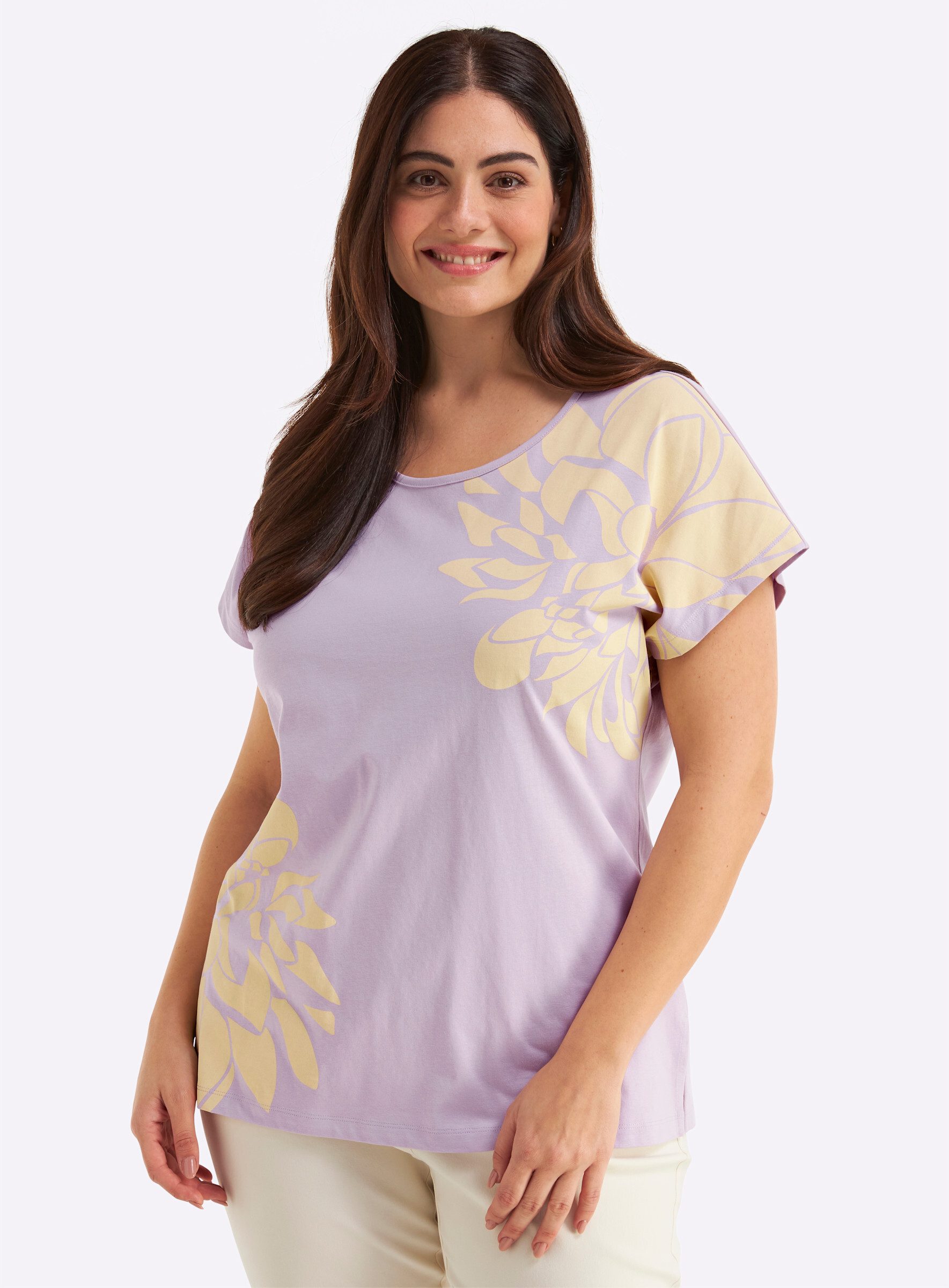 Sheego T-Shirt Halbarmshirt Kurzarm