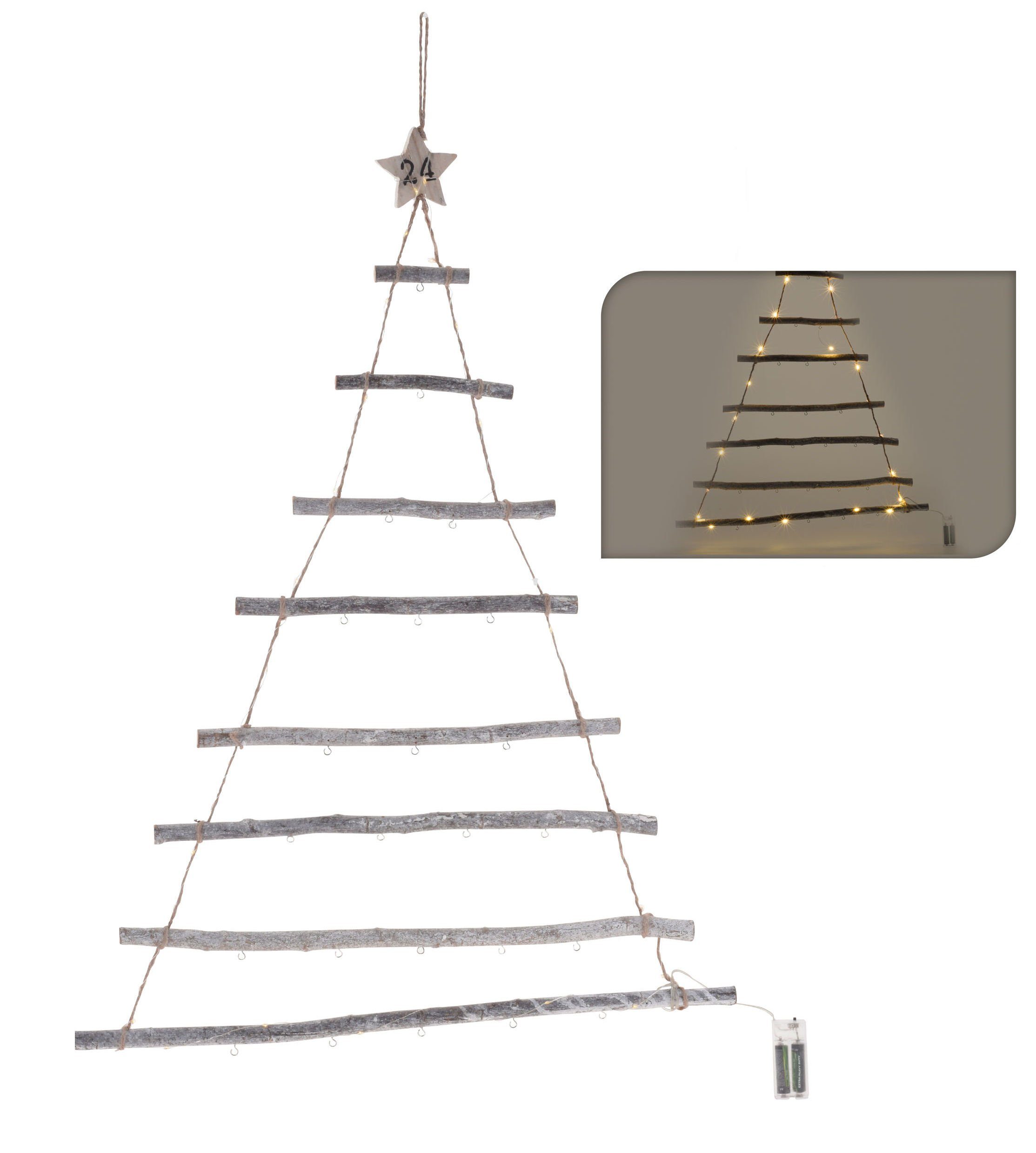 Spetebo Wanddekoobjekt Holzbaum 100 cm mit günstig online kaufen