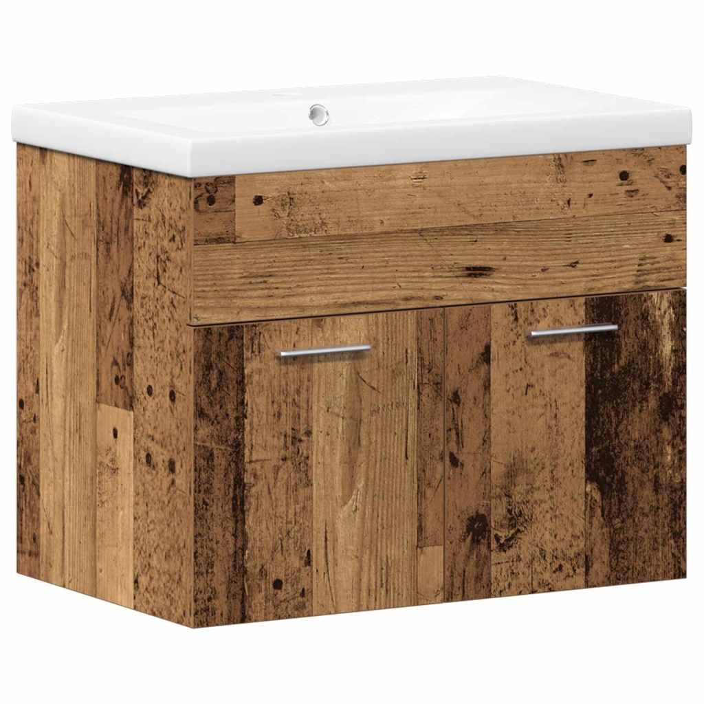Badezimmer-Set Badezimmerschrank mit Schubladen Wandmontiert Holzwerkstoff