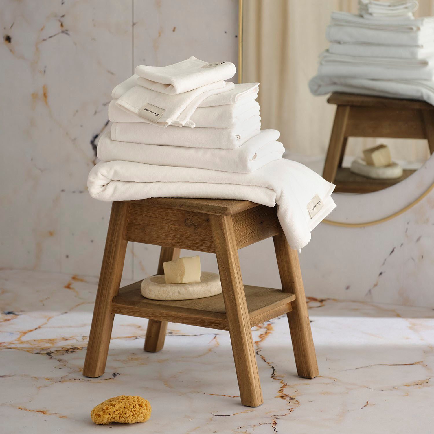 Cinderella Waschlappen Cinderella Sundays, (2-St), weiche Baumwolle