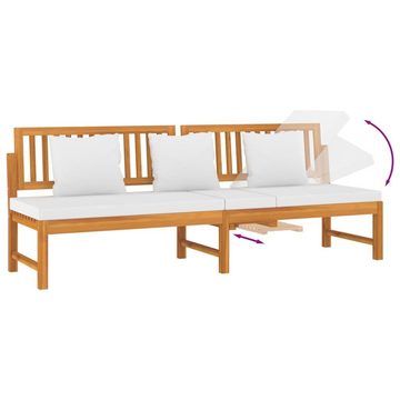 DOTMALL Loungeset Gartenlounge Tagesbett mit Kissen 200x60x75 cm Massivholz Akazie
