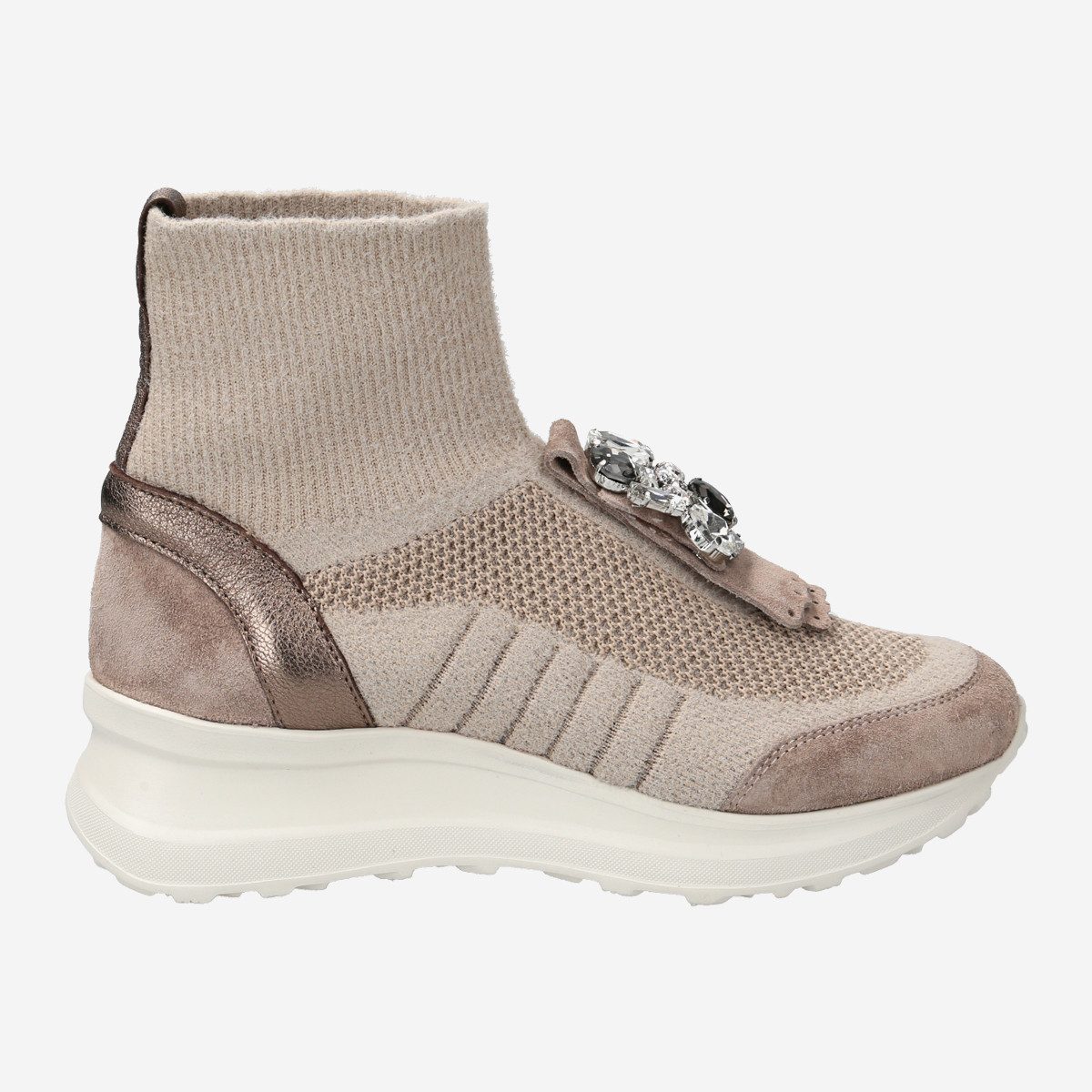 NoClaim KACI4, Sneaker in Beige für Damen Sneaker