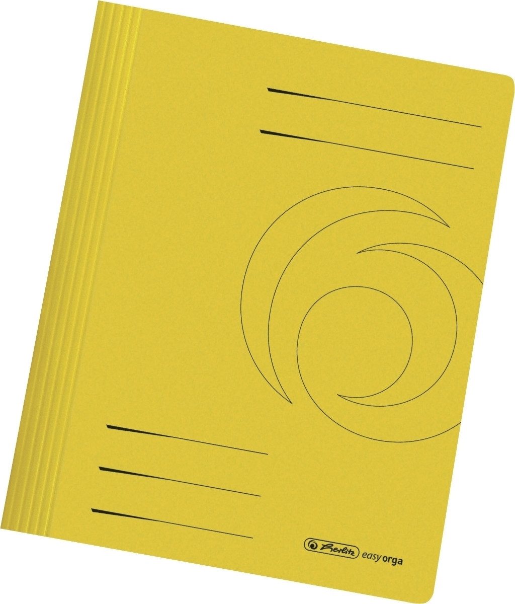 Herlitz Hefter Папка A4 Karton 240g/qm intensiv gelb