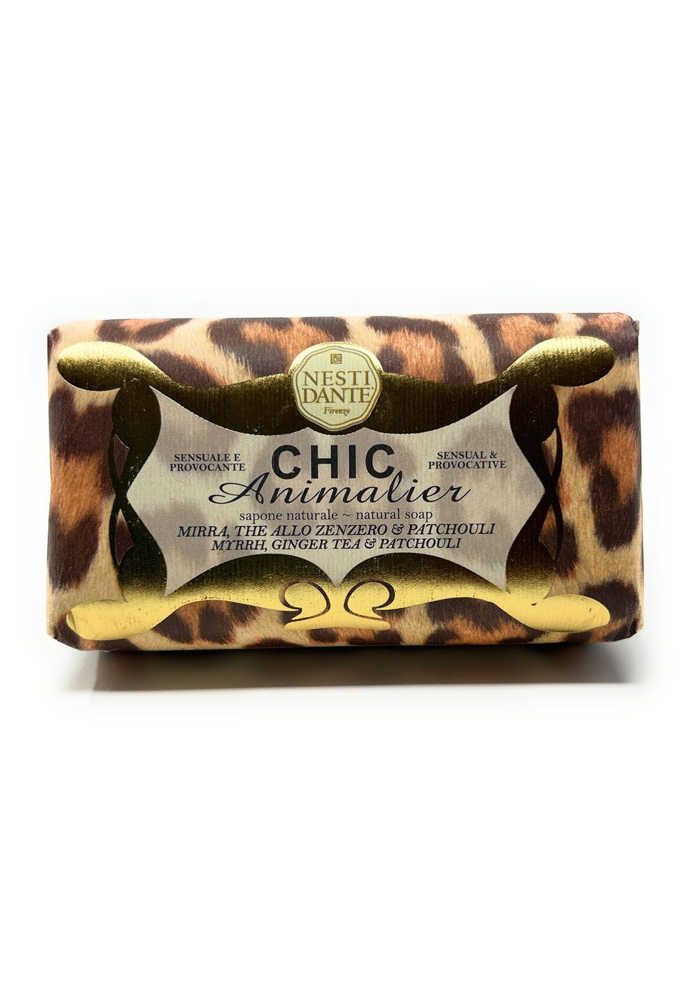 Nesti Dante Handseife Chic Animalier Bronze 250 g, 1-tlg., Hand -und Körperseife mit feinem Duft 250 g